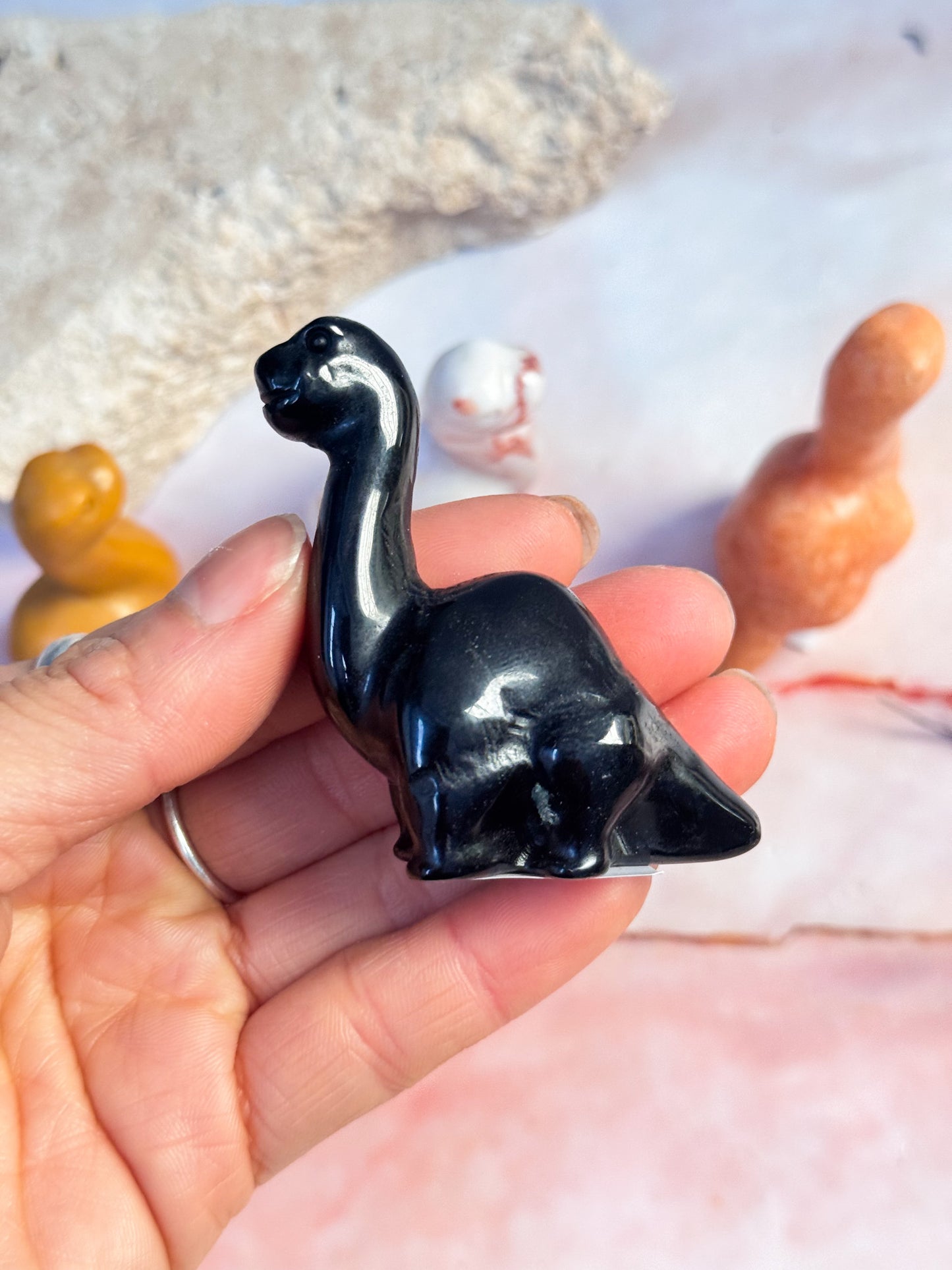 Crystal Dinosaur Carvings