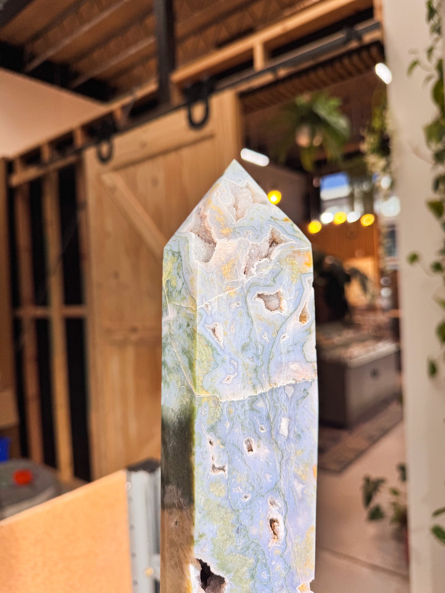 XL Moss Agate Tower
