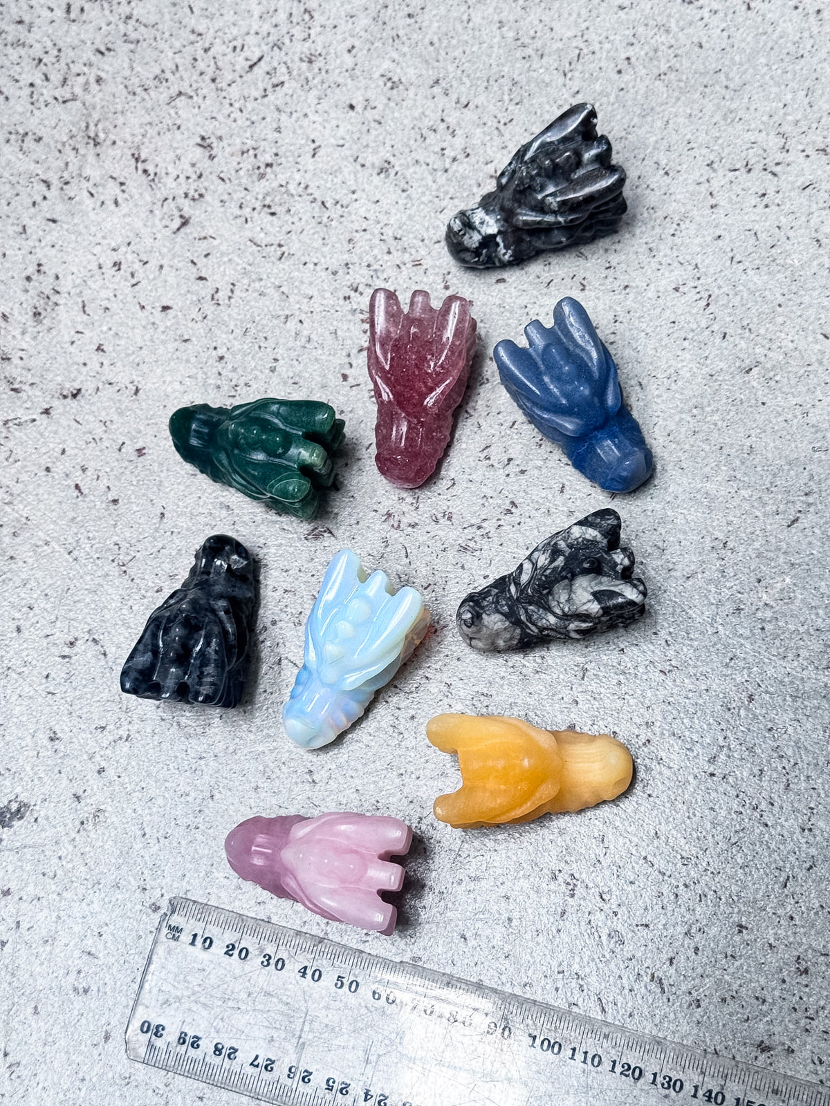 Crystal Dragon Skulls