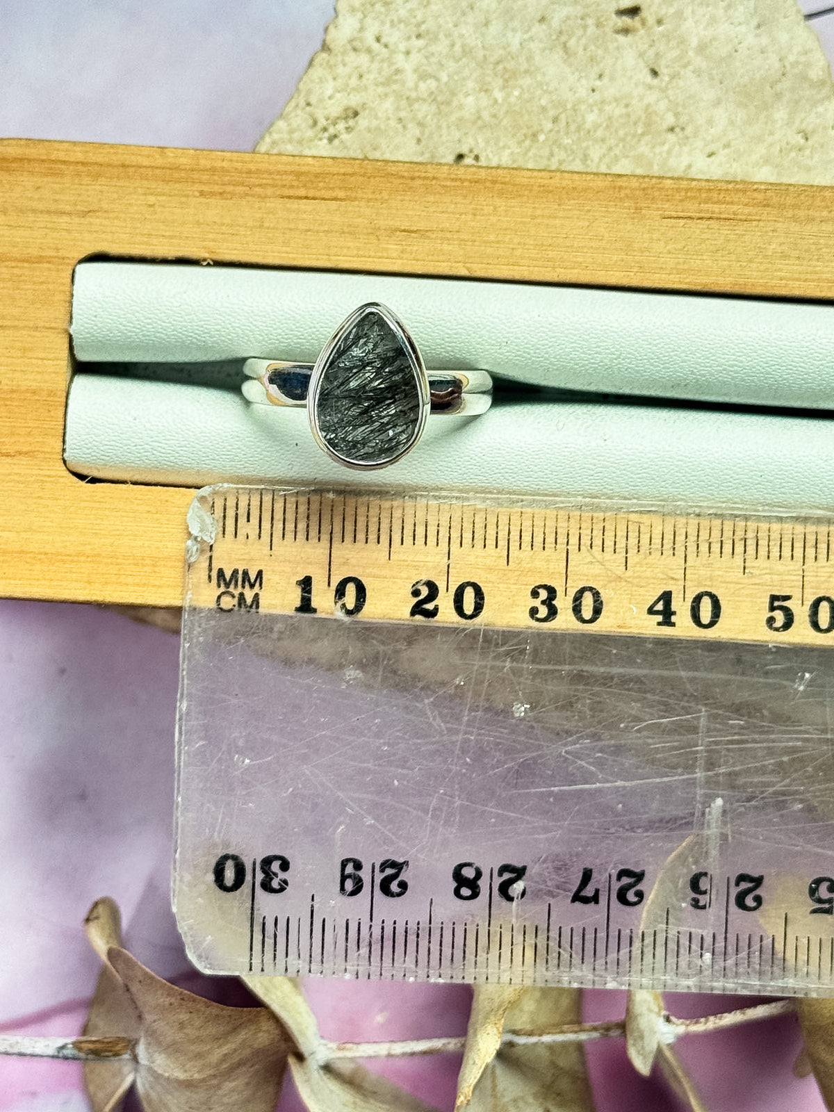 Black Rutile Quartz Rings