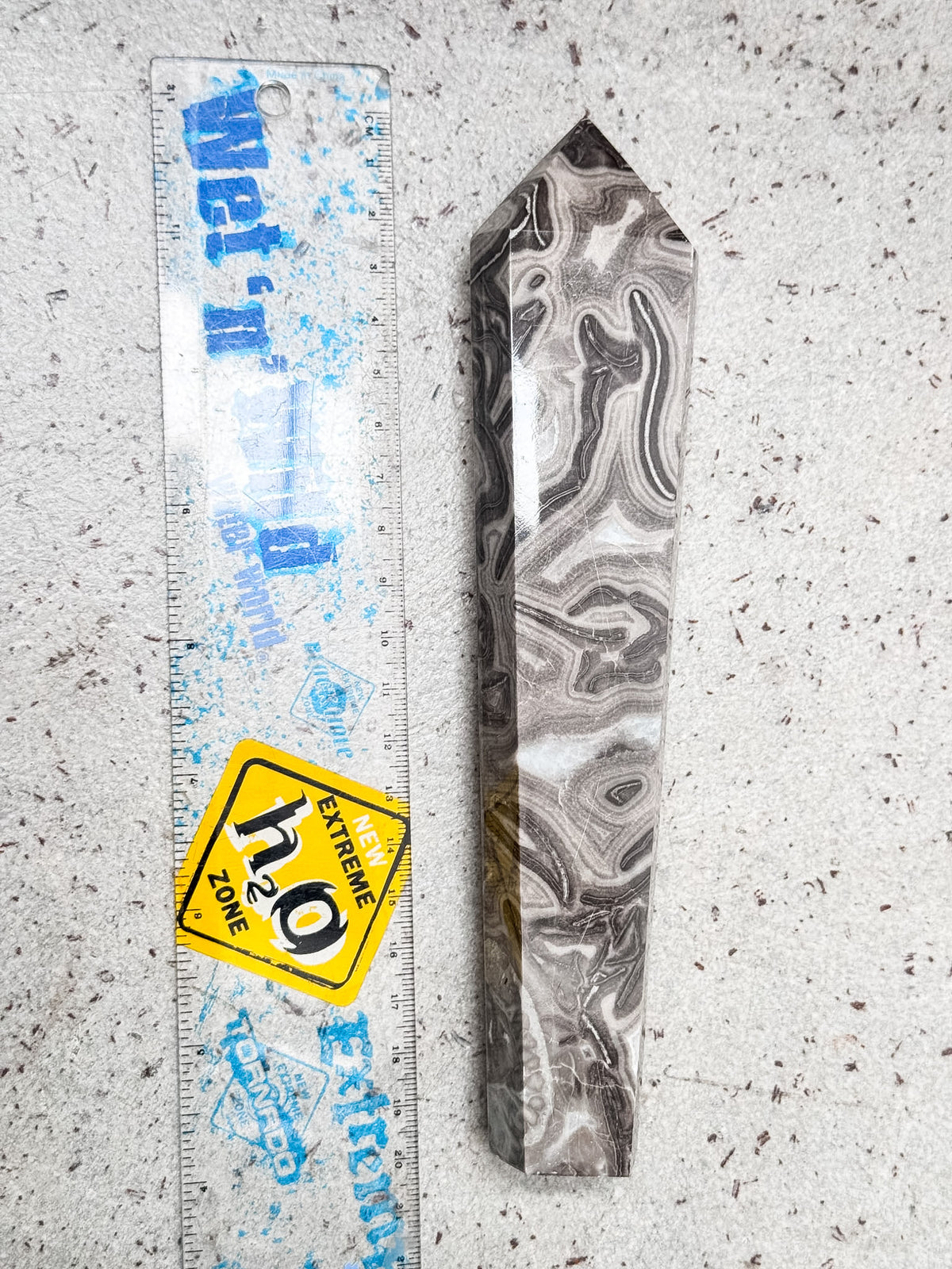 Grey Crazy Lace Agate Sceptre