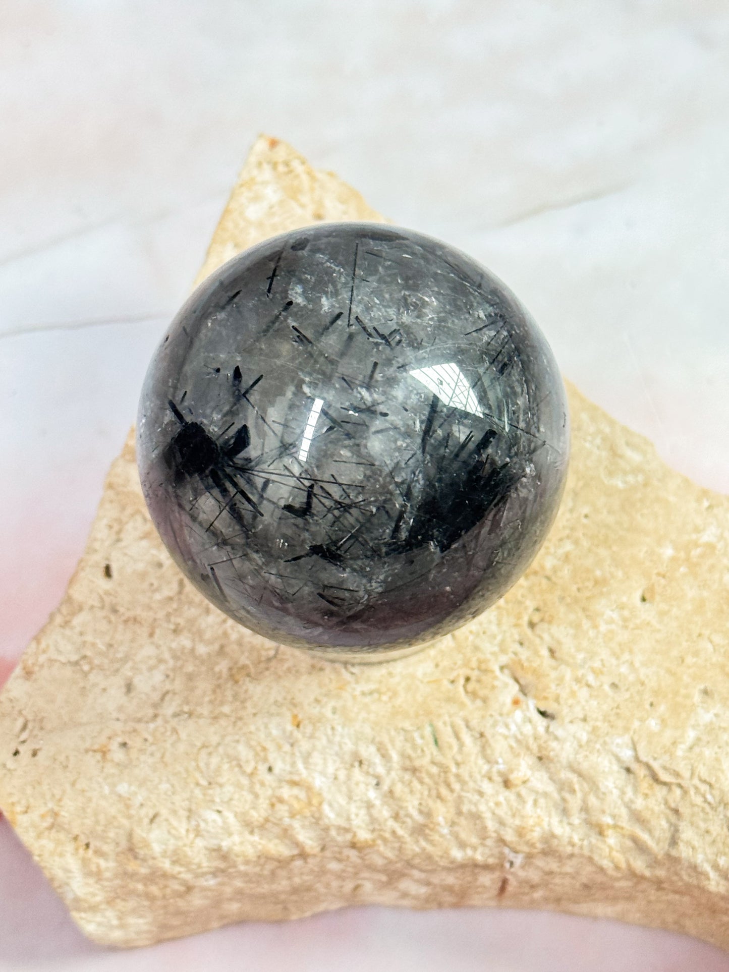 Tourmilated Quartz Spheres