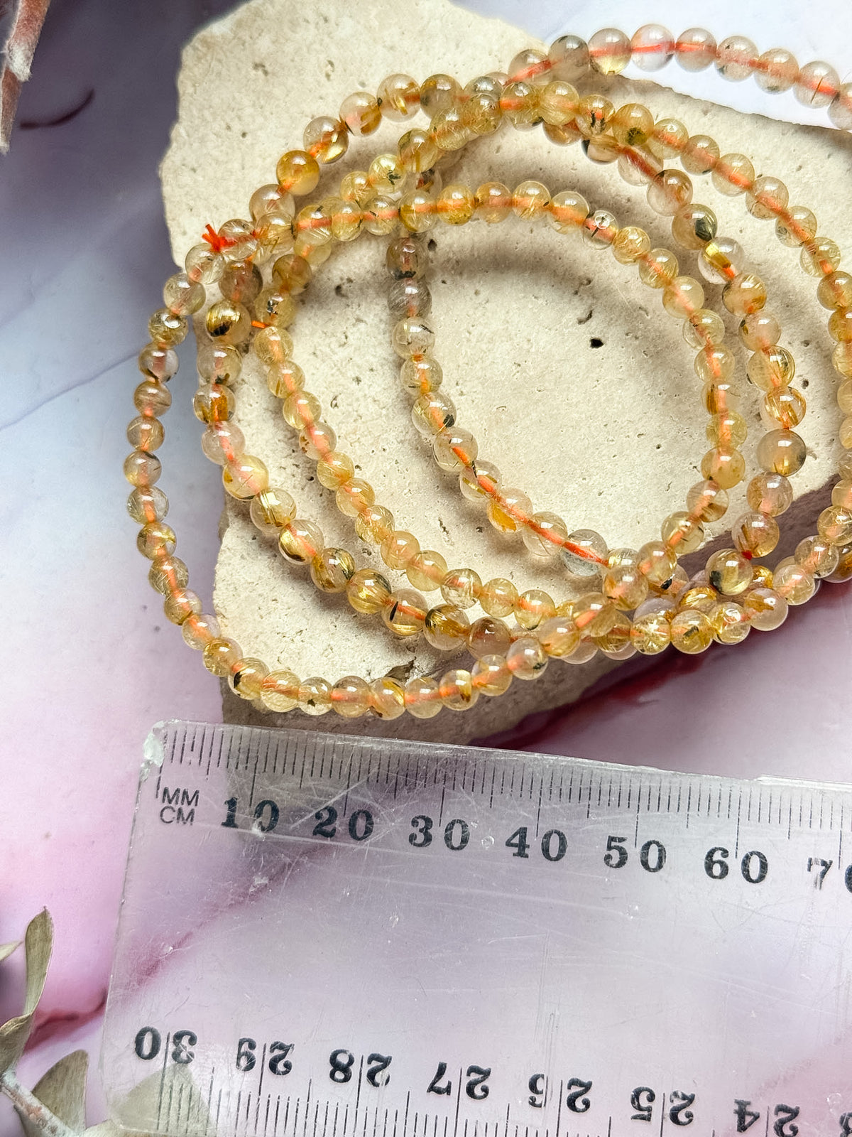 Dainty Golden Rutile Bracelets