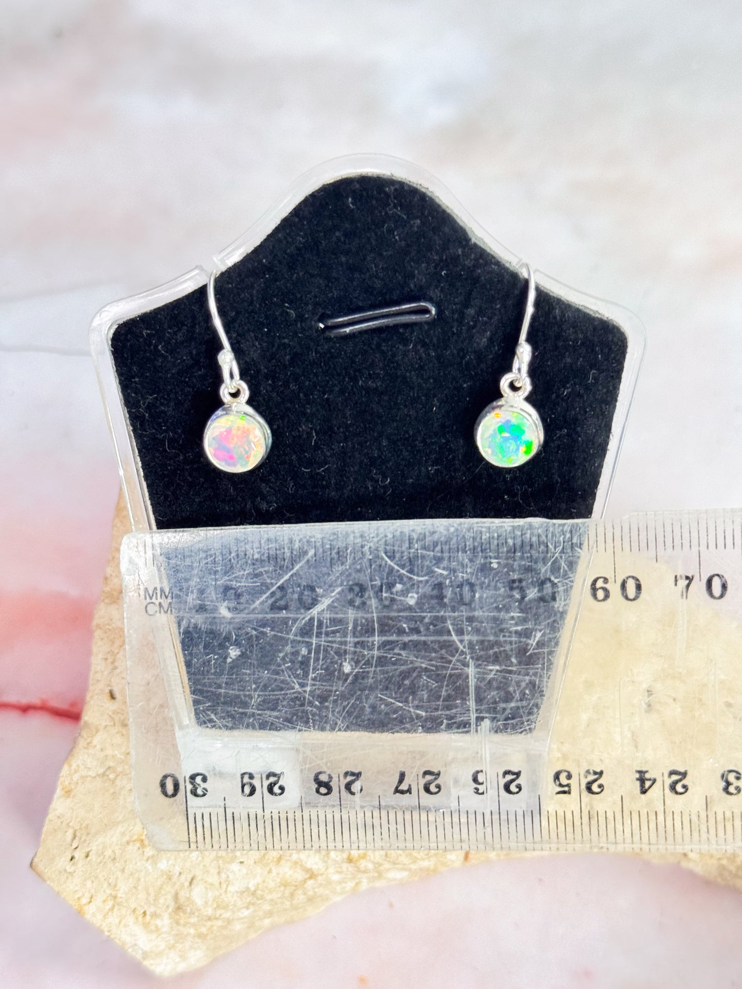 Ethiopian Opal Faceted Earrings