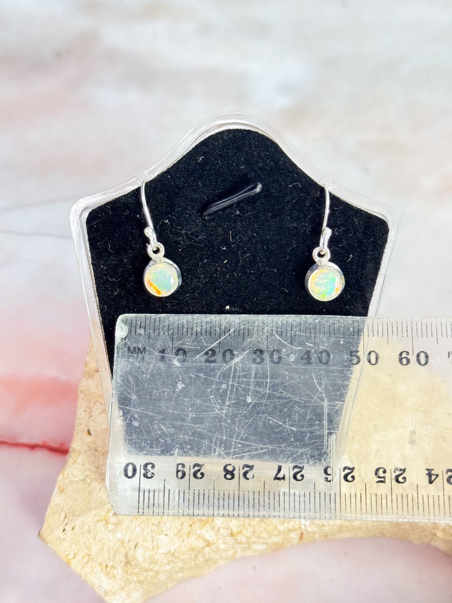 Ethiopian Opal Faceted Earrings