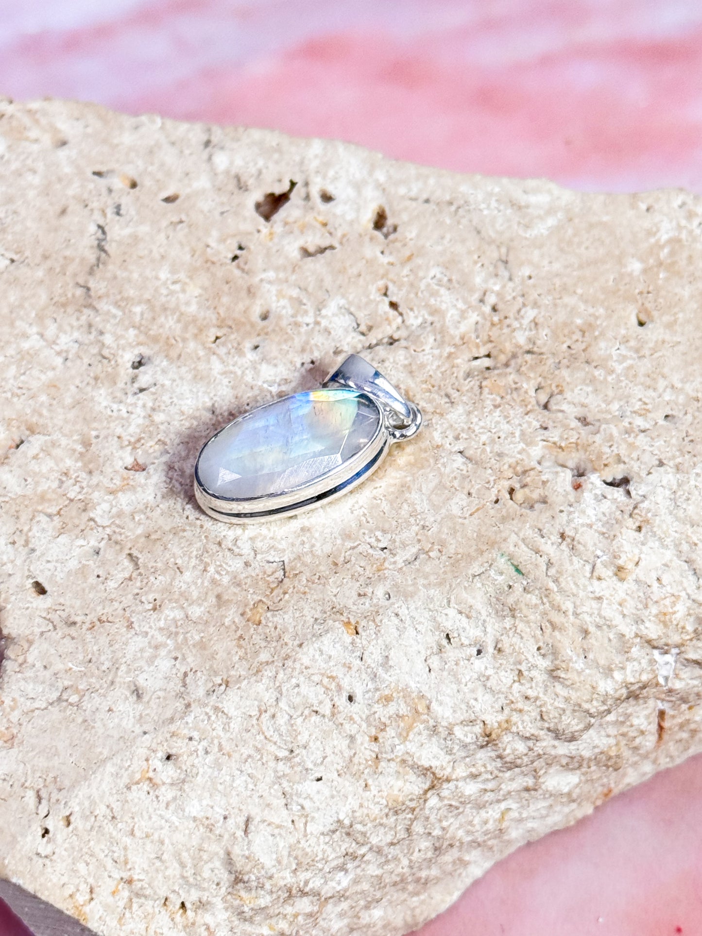 Faceted Moonstone Pendant