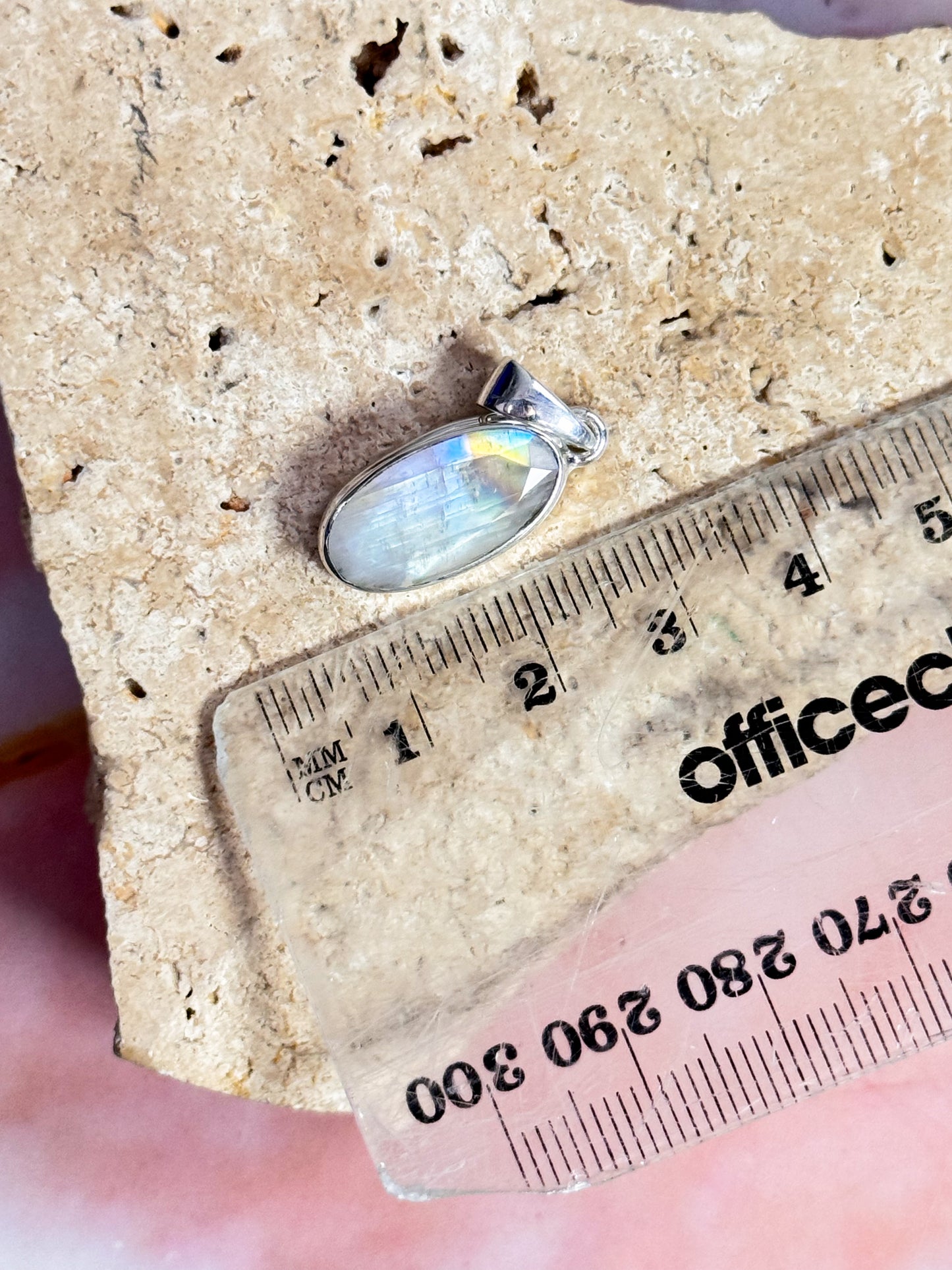 Faceted Moonstone Pendant