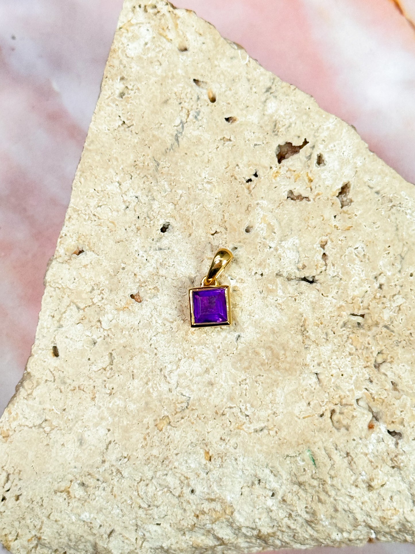 Dainty Amethyst Pendants