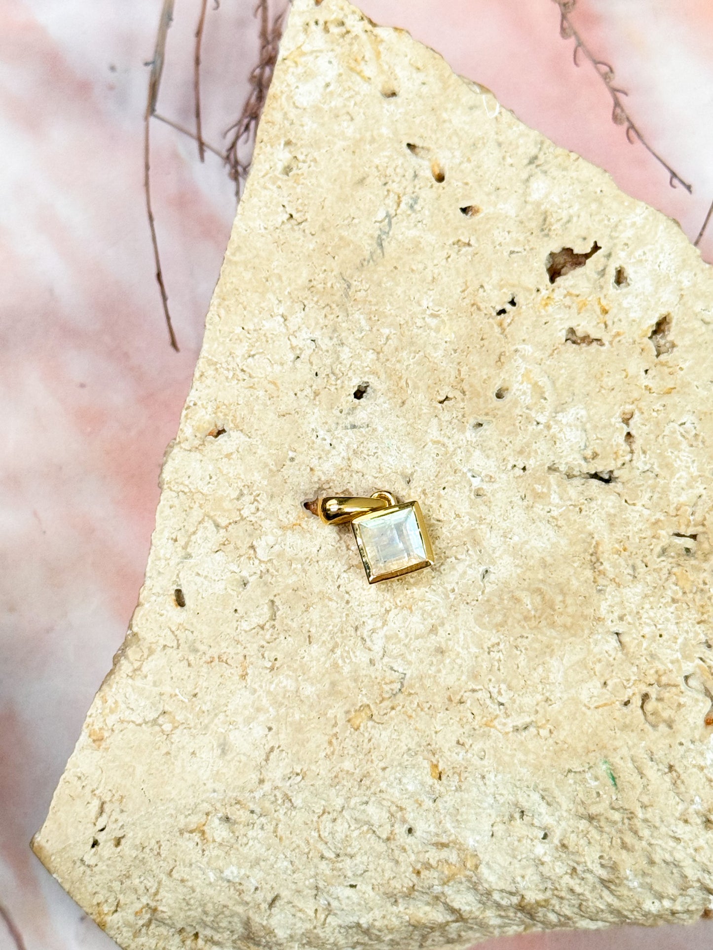 Dainty Moonstone Pendants