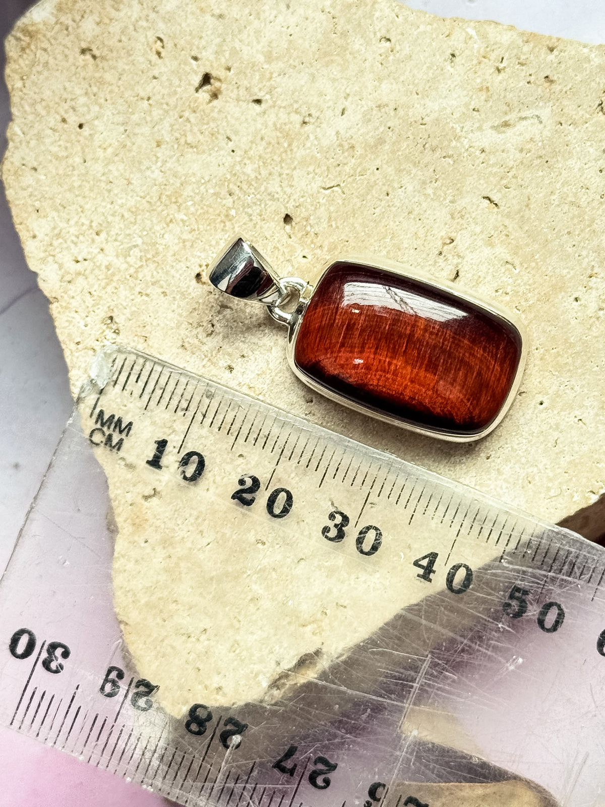 Red Tigers Eye Pendant