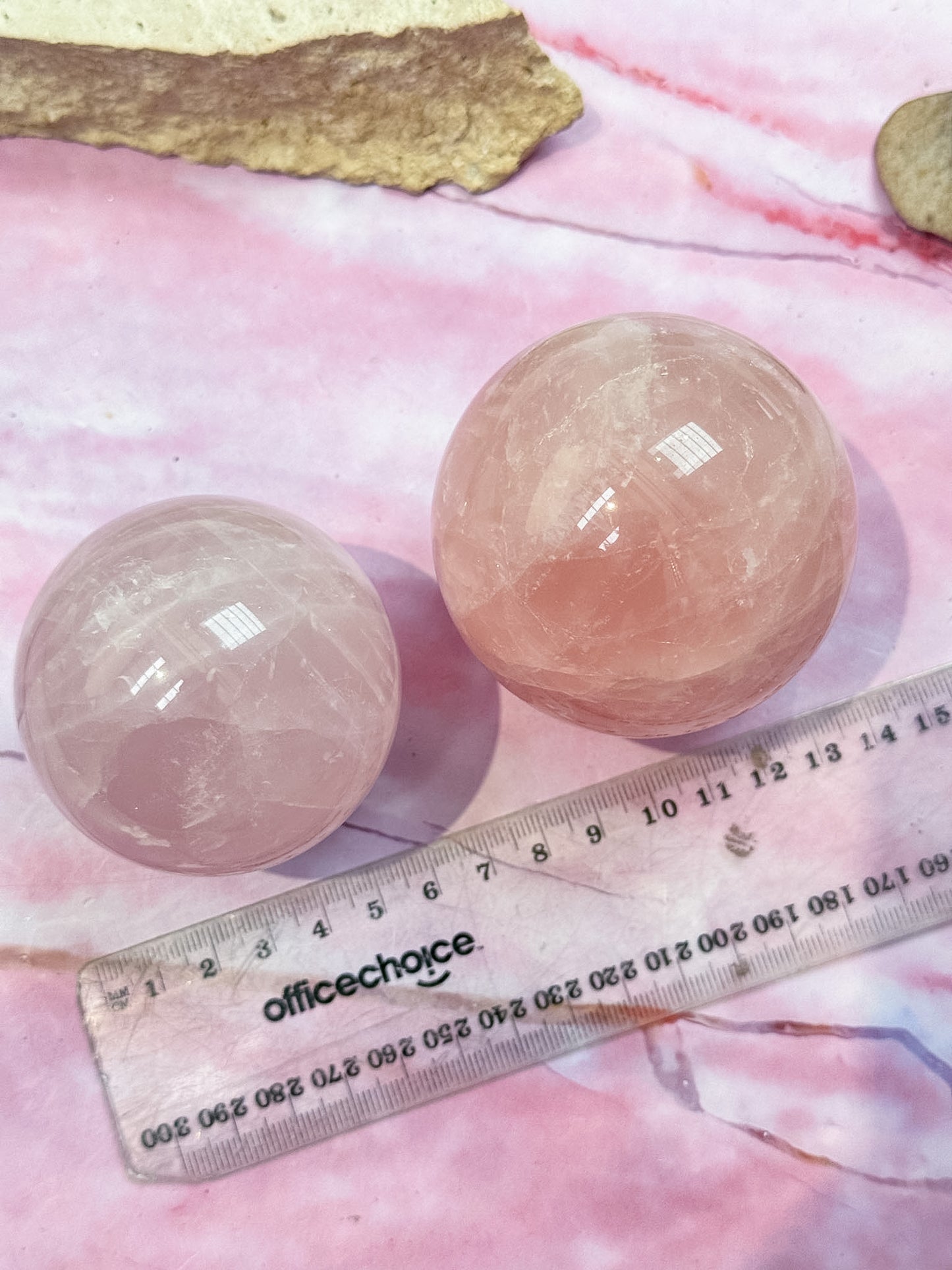 Rose Quartz Spheres