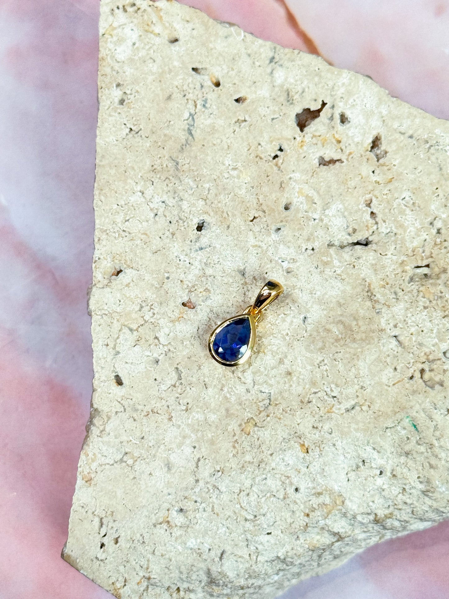 Dainty Iolite Pendants