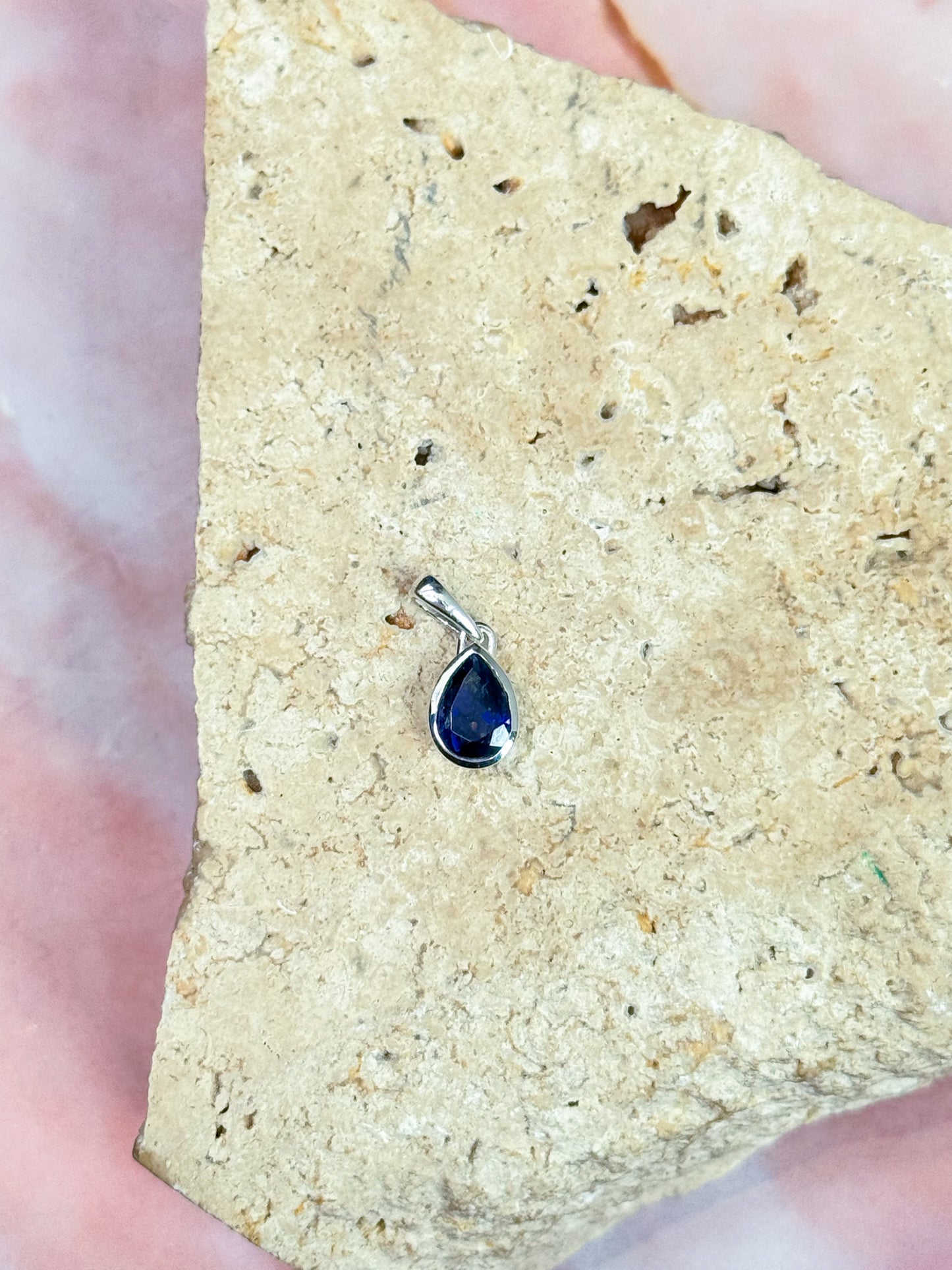 Dainty Iolite Pendants