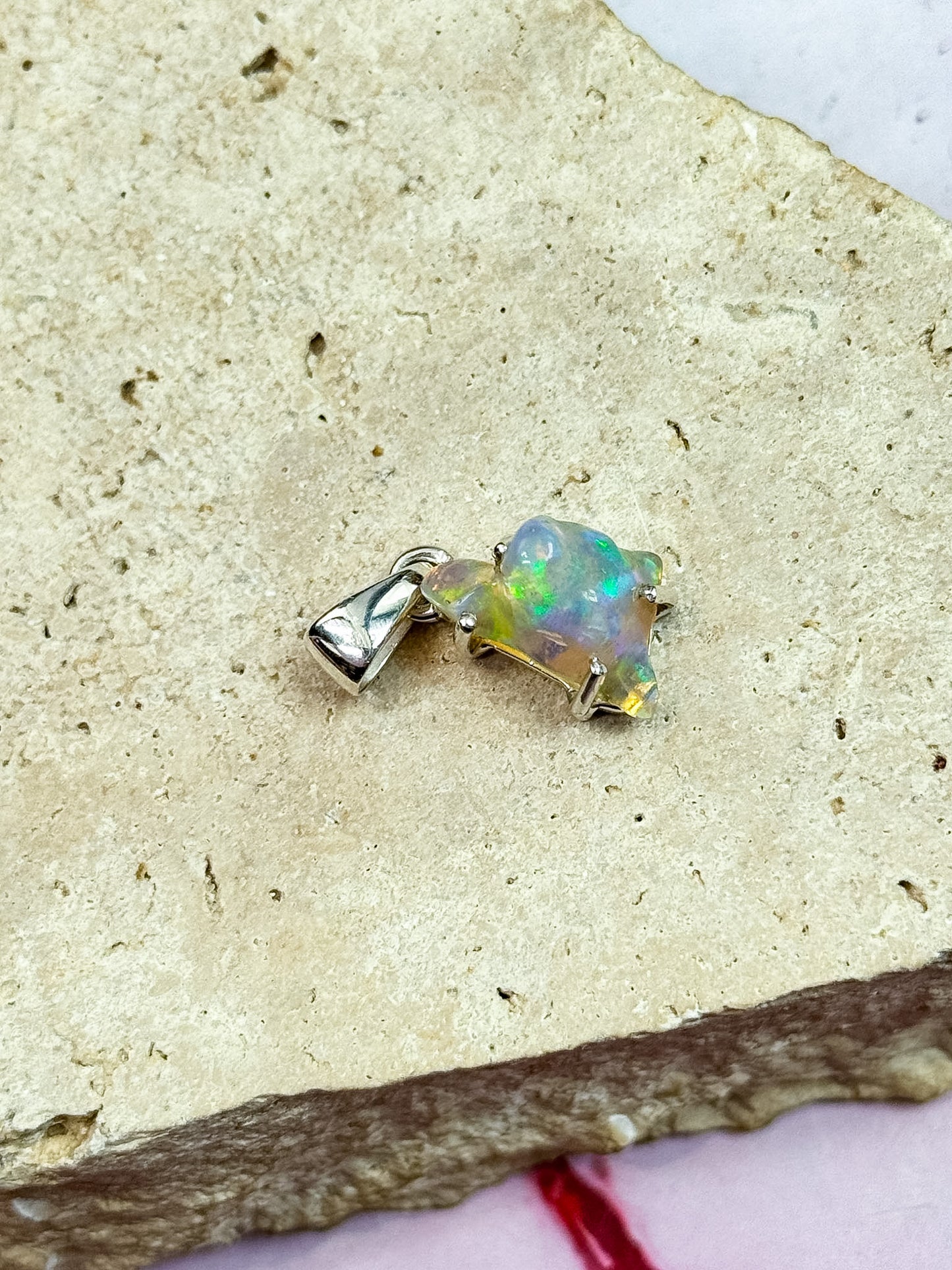 Ethiopian Opal Freeform Pendants
