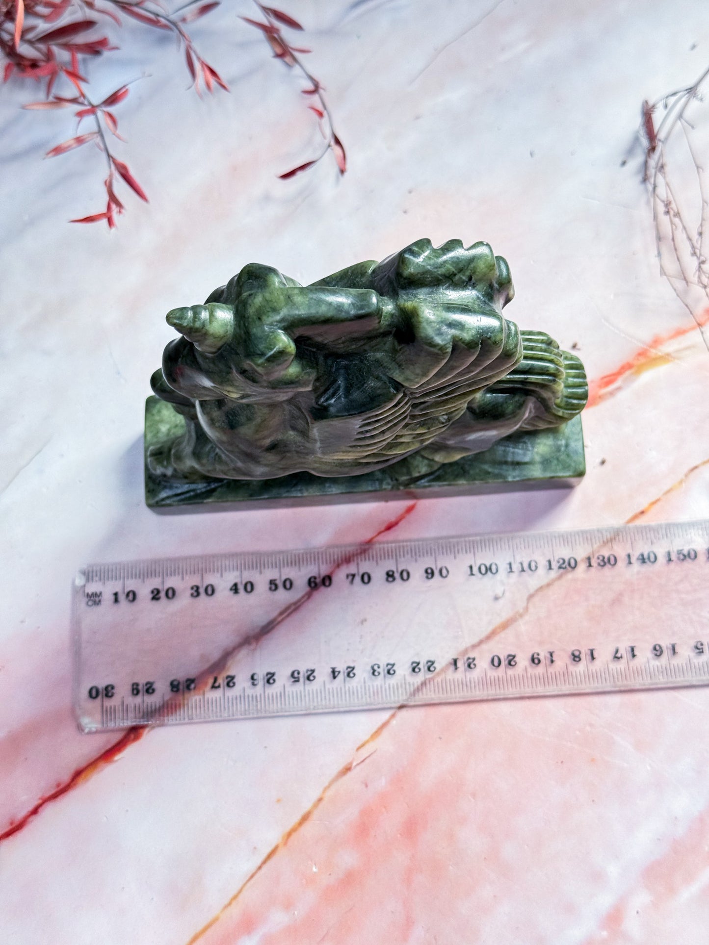 Serpentine Unicorn Carving