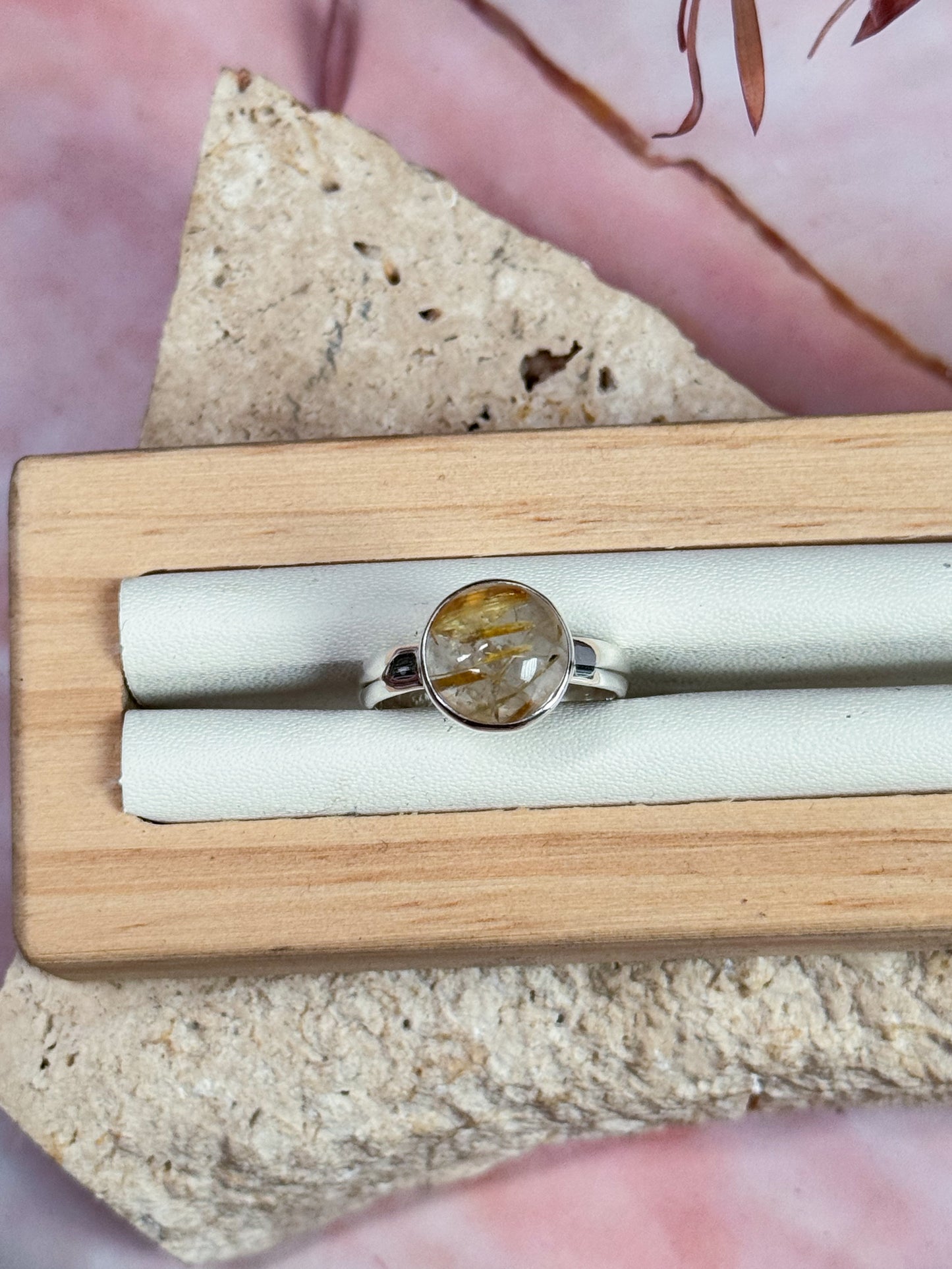 Gold Rutilated Quartz Rings
