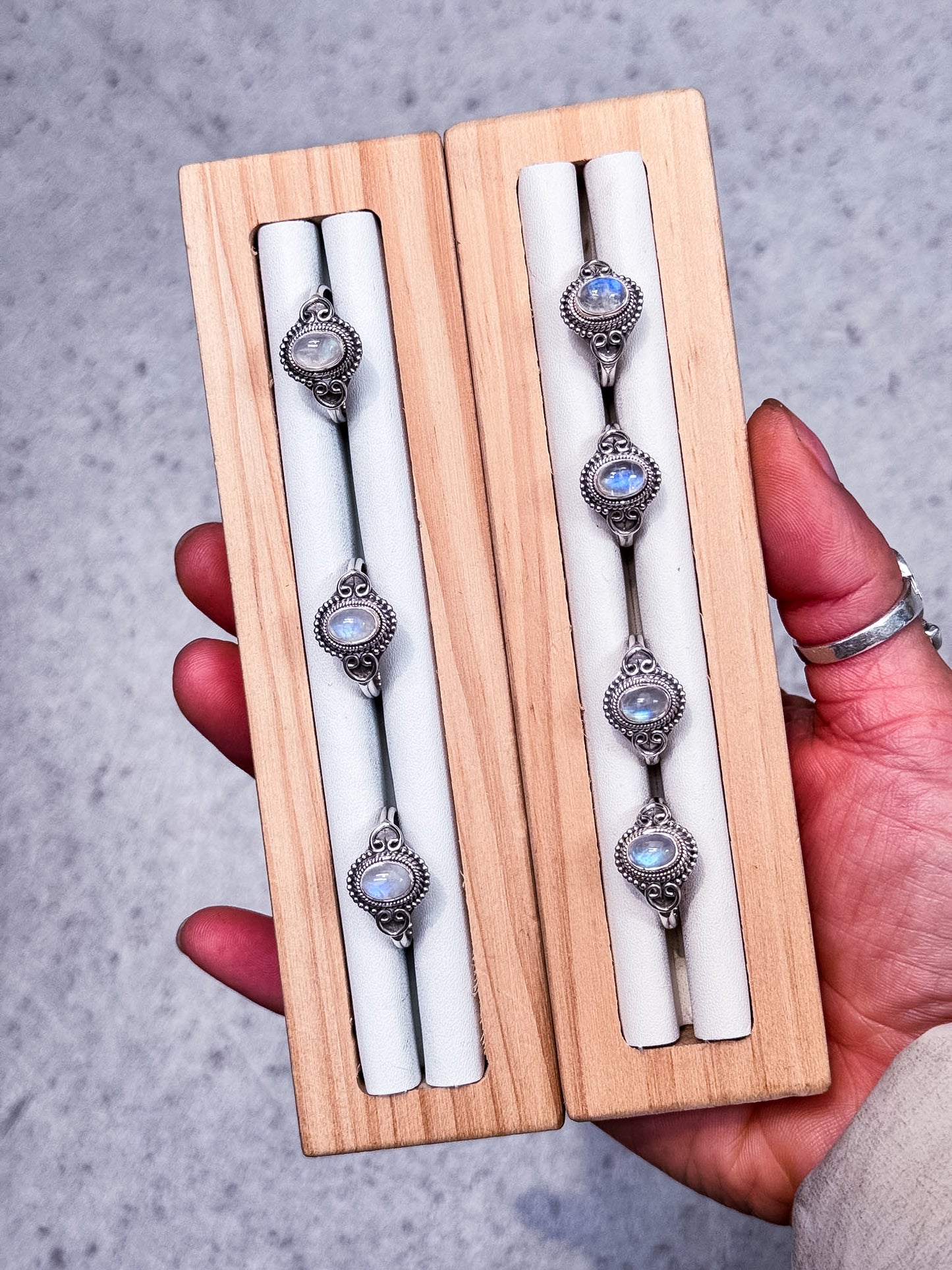Moonstone Rings - Filigree