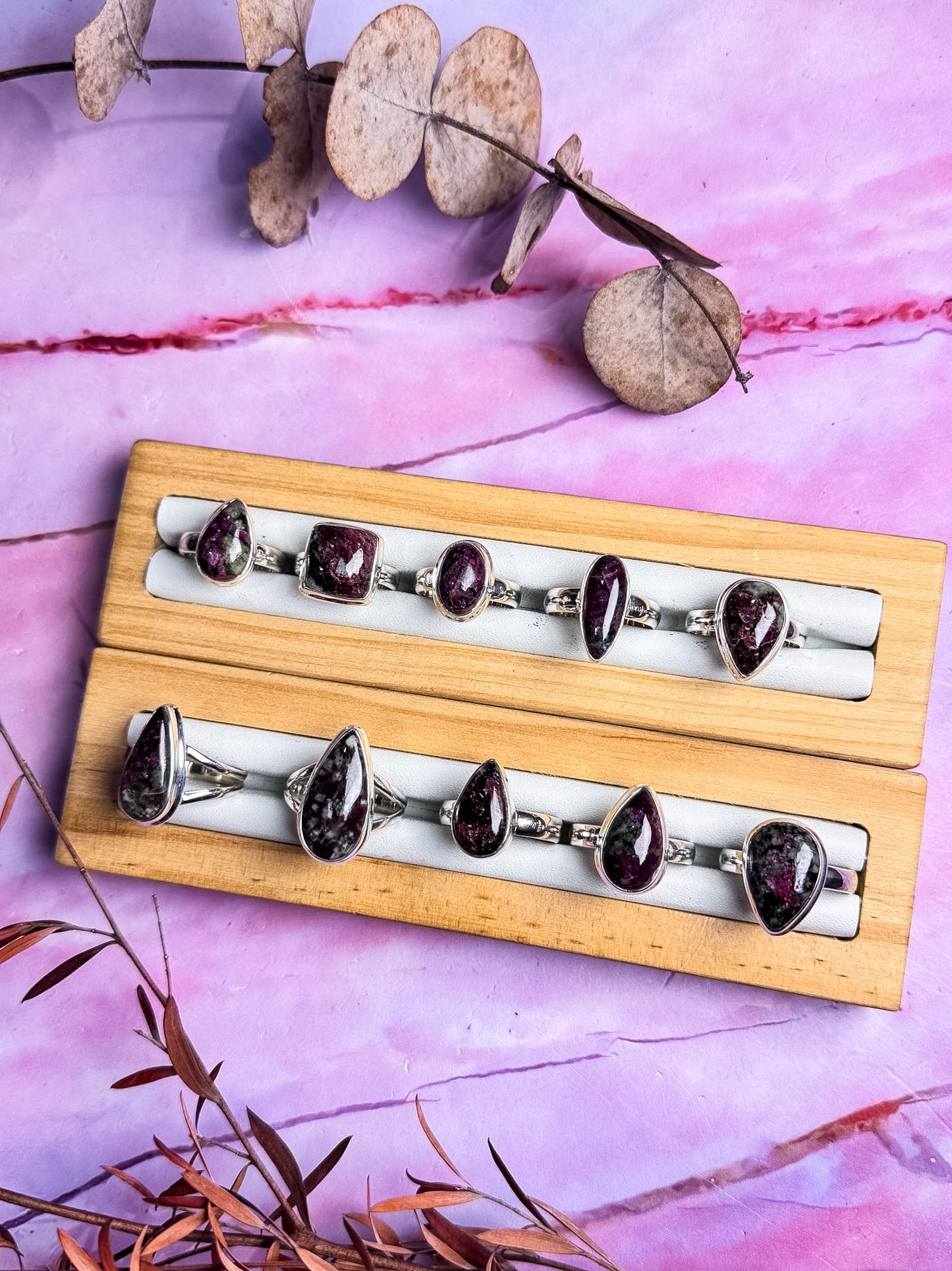 Eudiyalite Rings