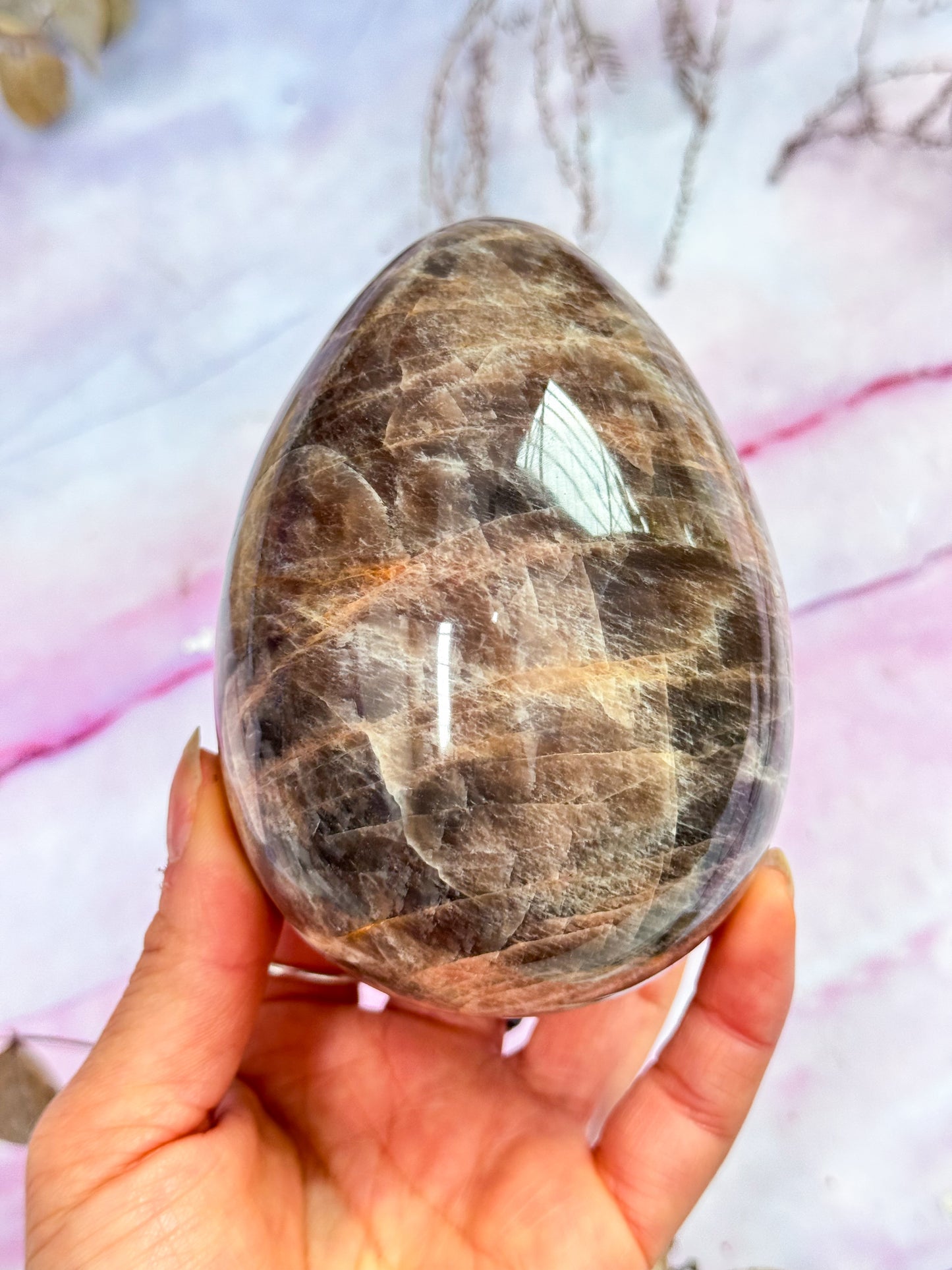 Black Moonstone Egg