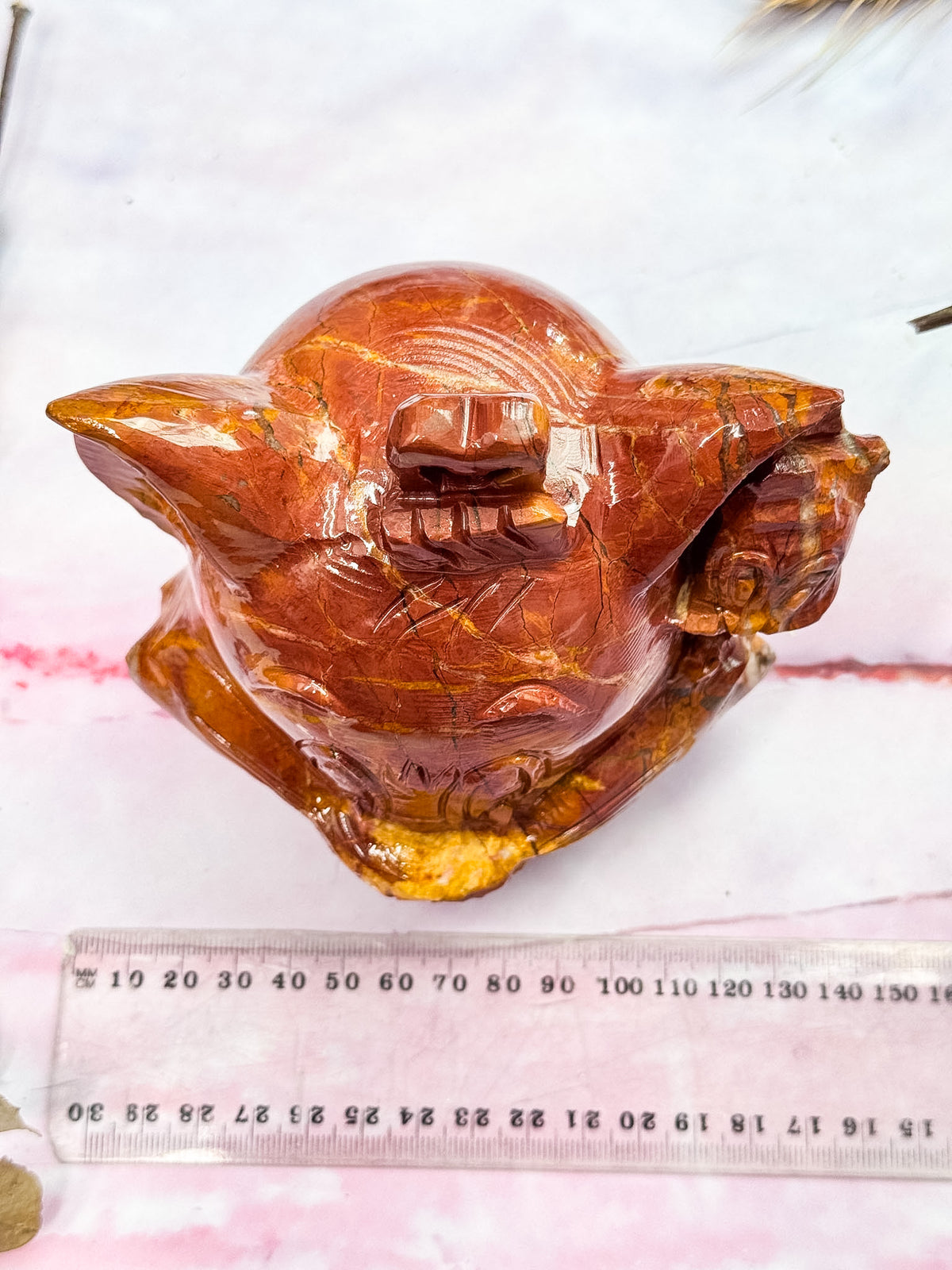 Red Jasper Tom and Jerry Carving