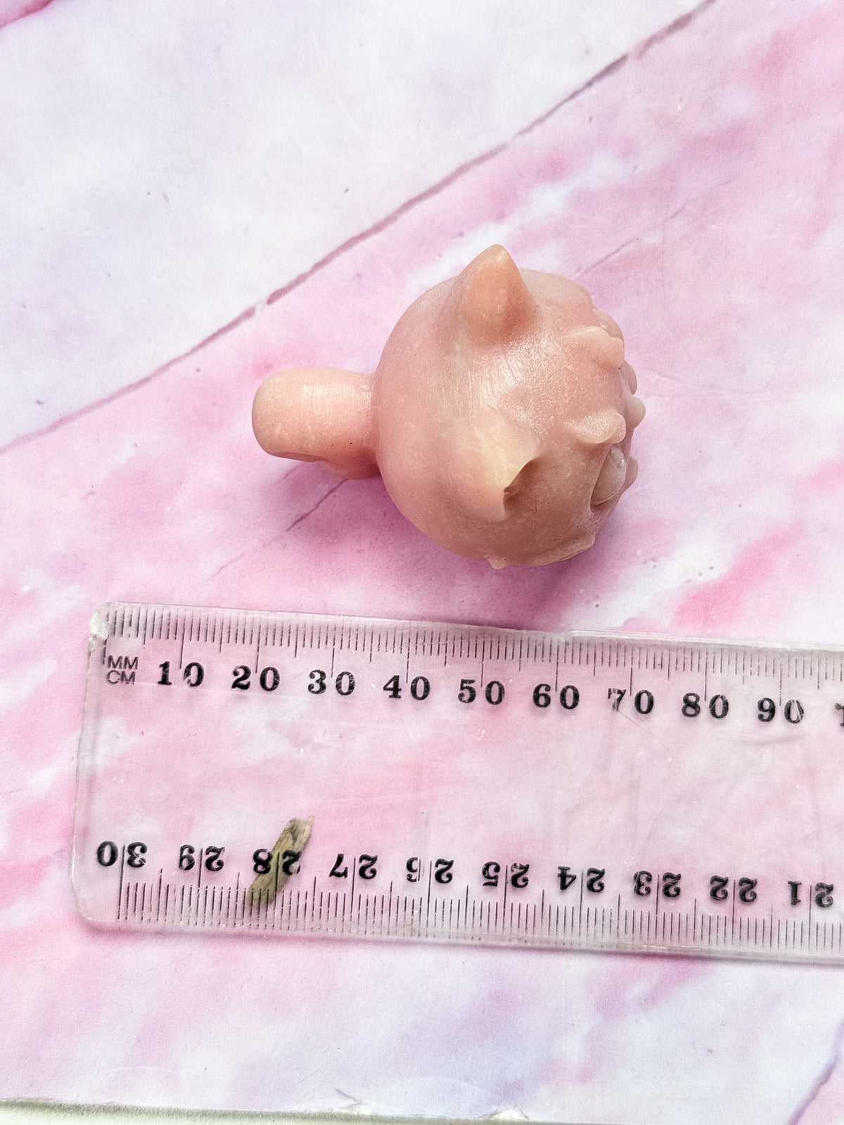 Pink Opal Creature Carvings