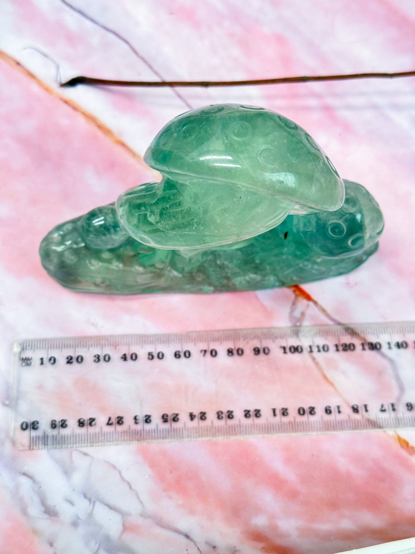 Fluorite Mushroom Carving