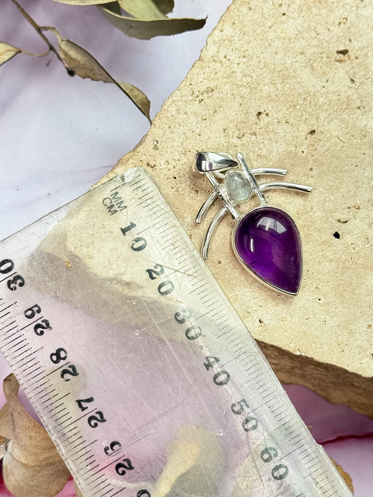 Amethyst and Moonstone Pendant