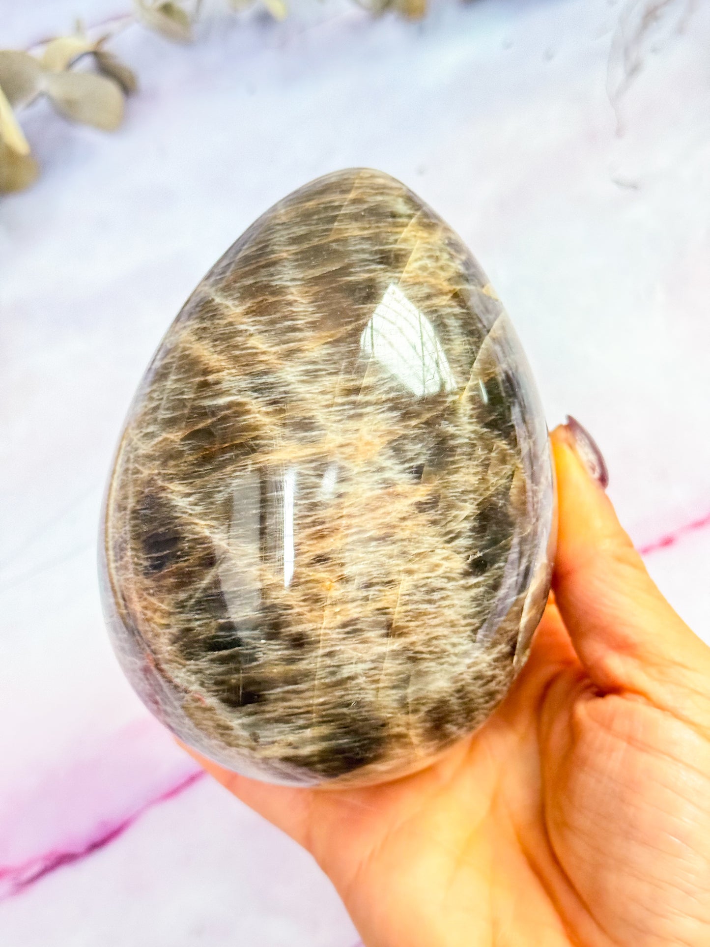 Black Moonstone Egg