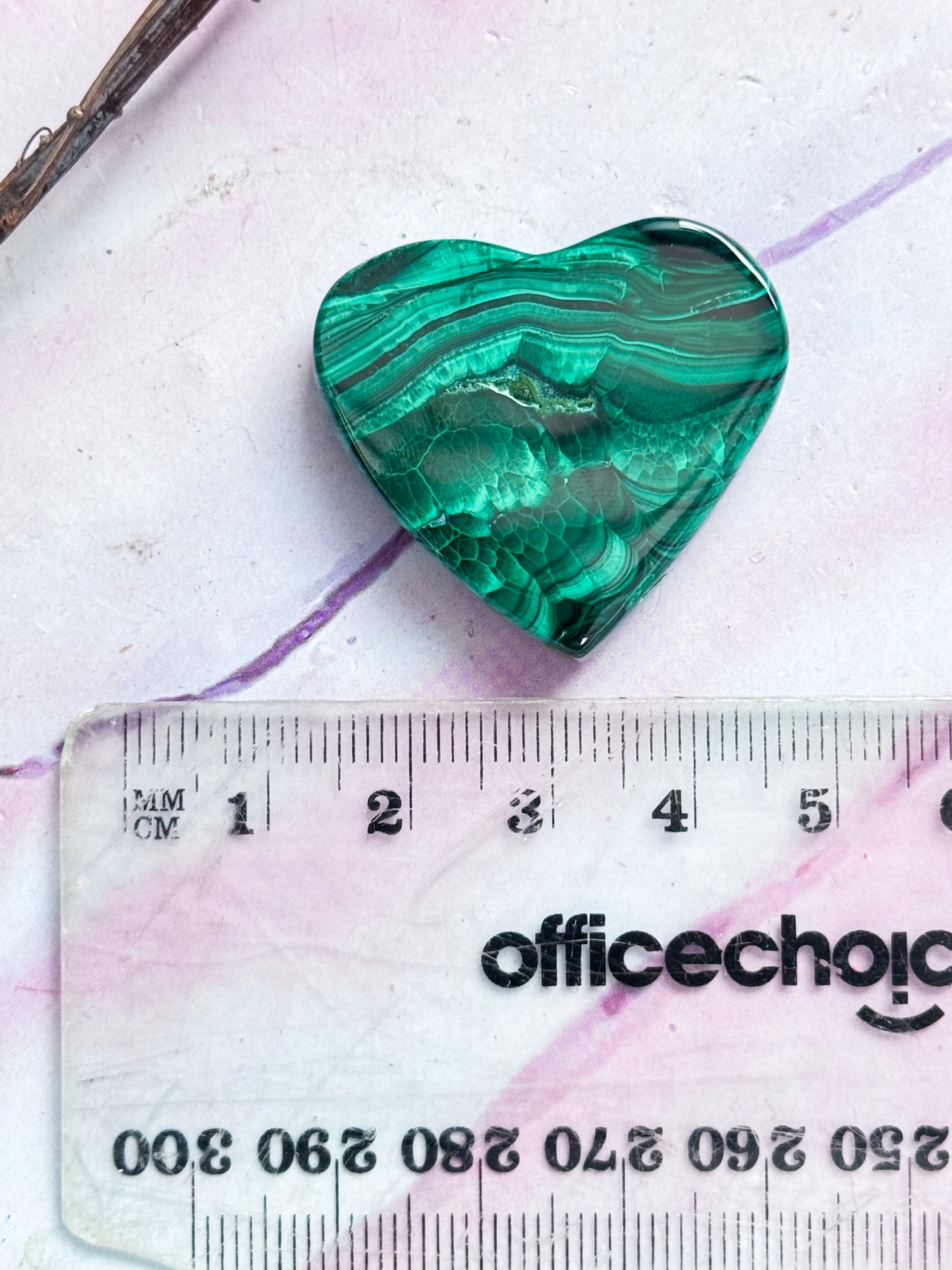 Small Malachite Hearts