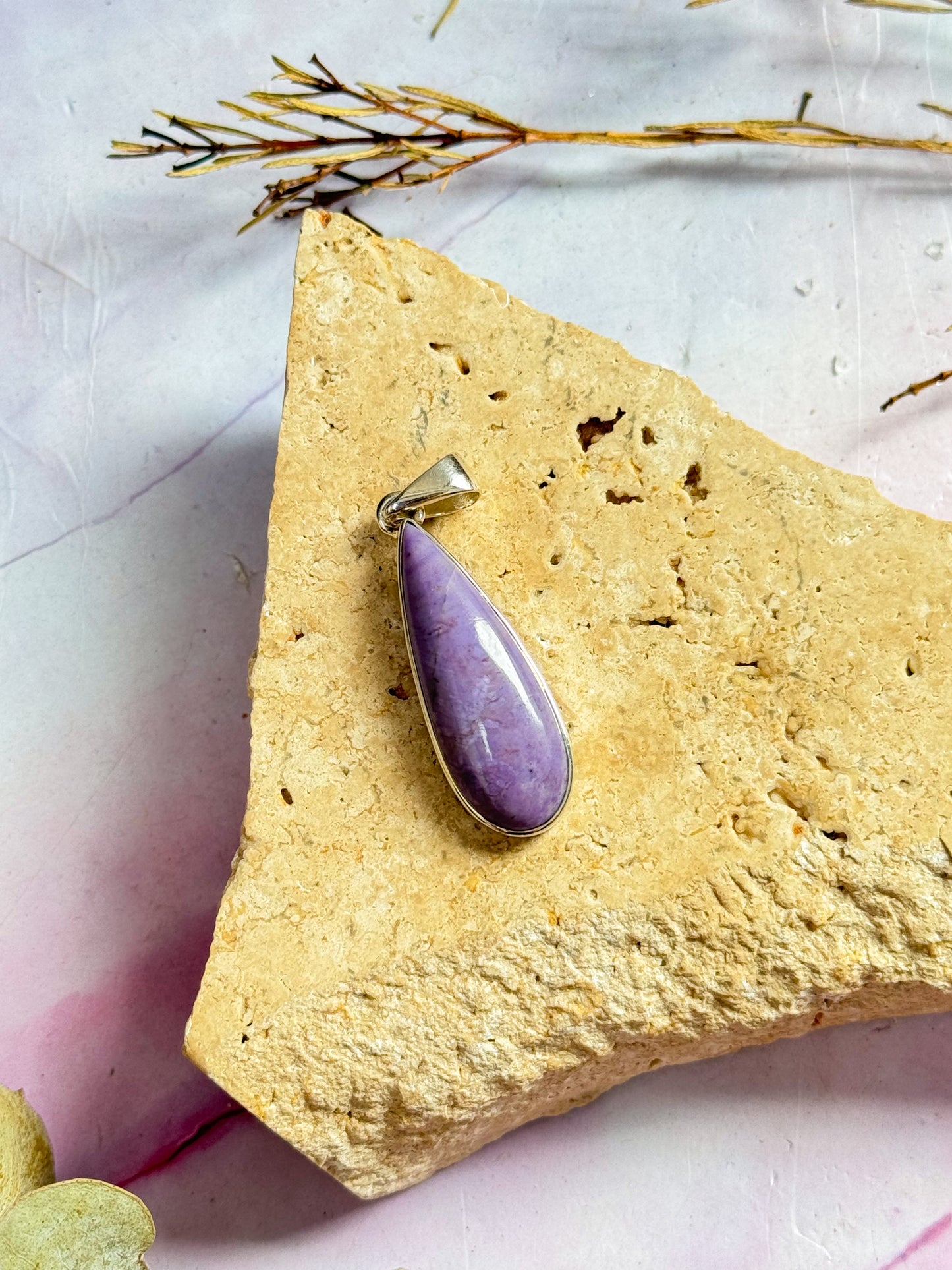 Lavendar Jade Pendants