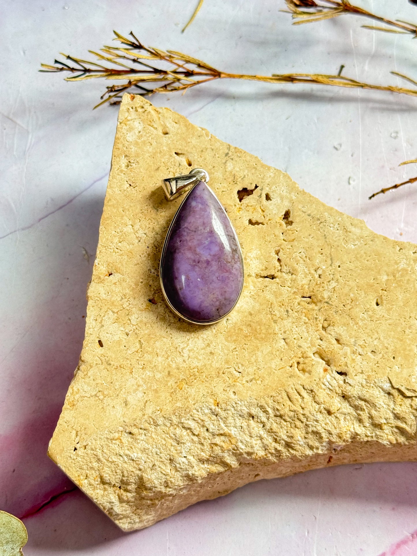 Lavendar Jade Pendants
