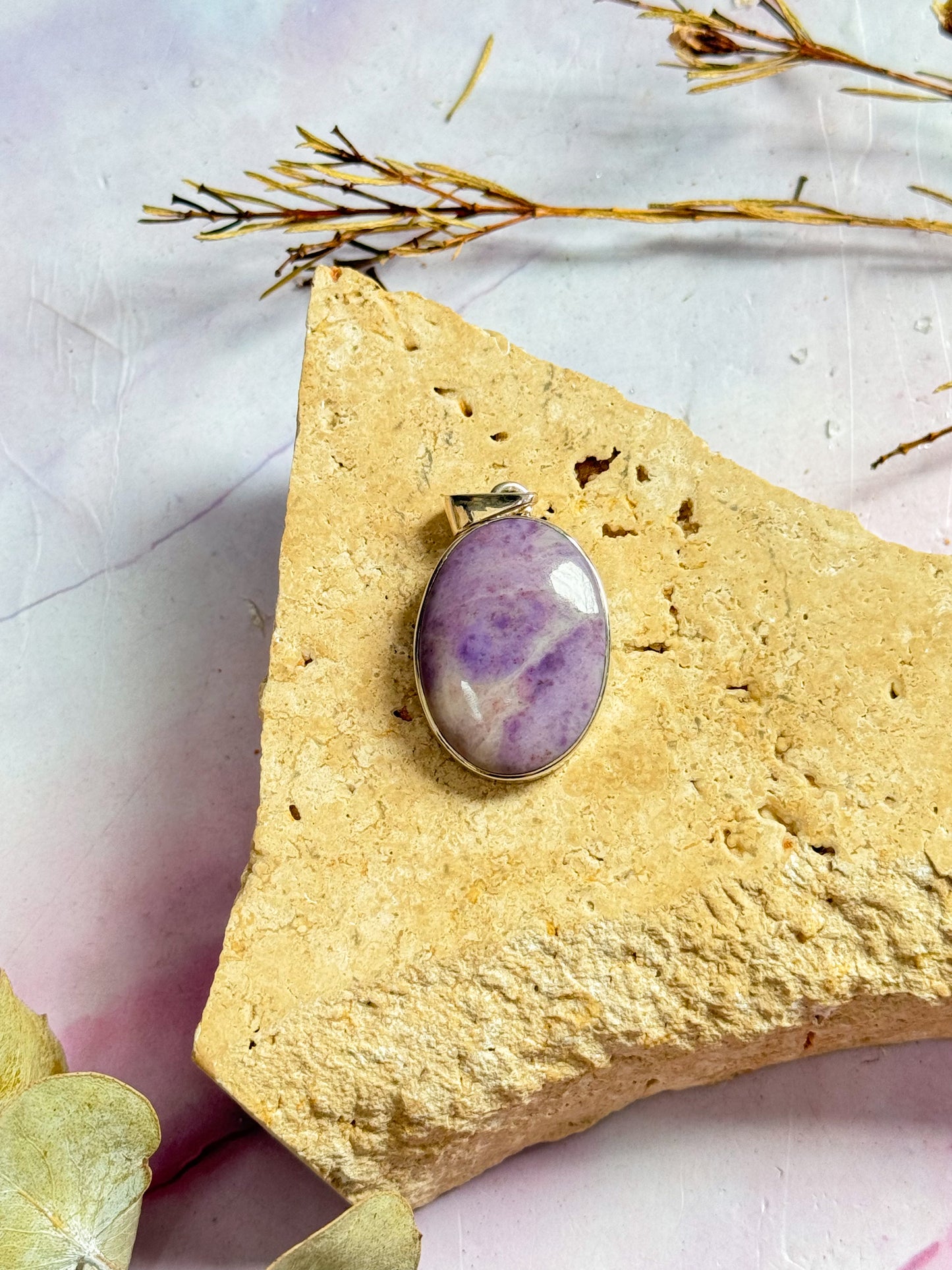 Lavendar Jade Pendants