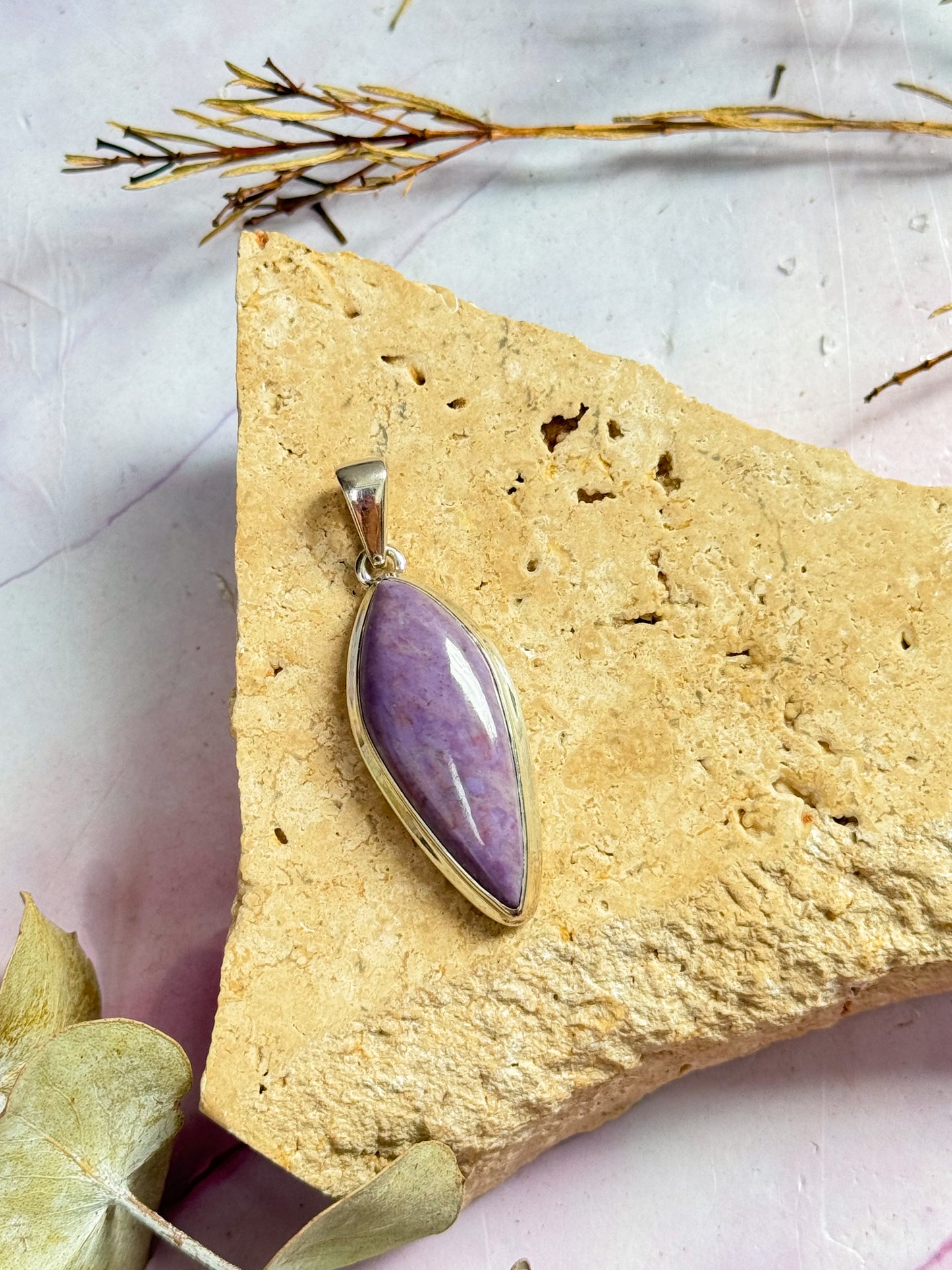 Lavendar Jade Pendants