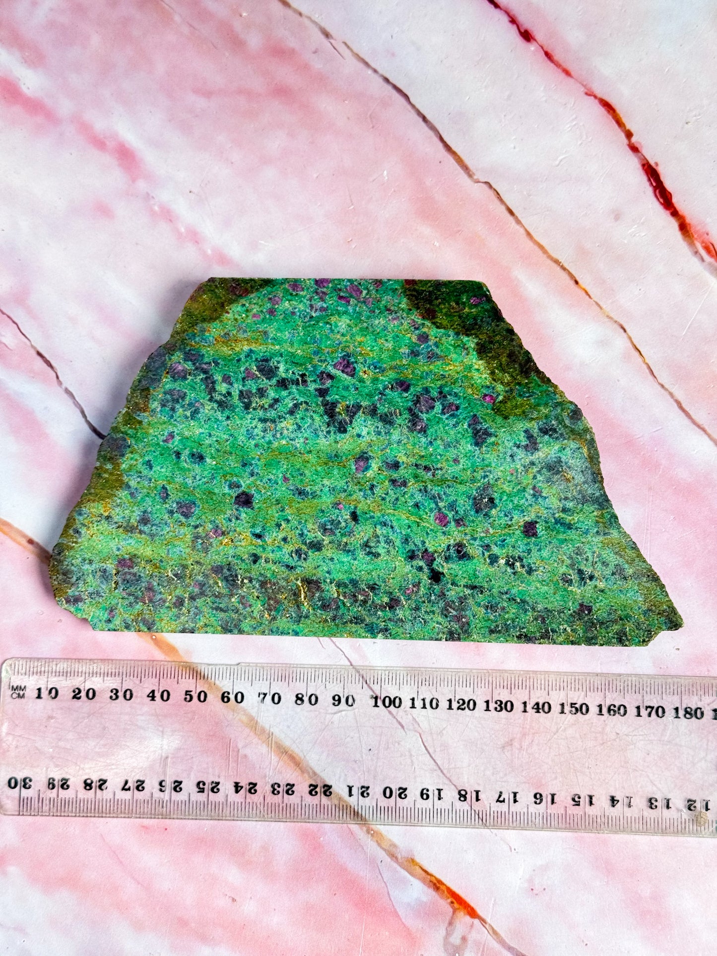 Ruby in Fuschite Slice