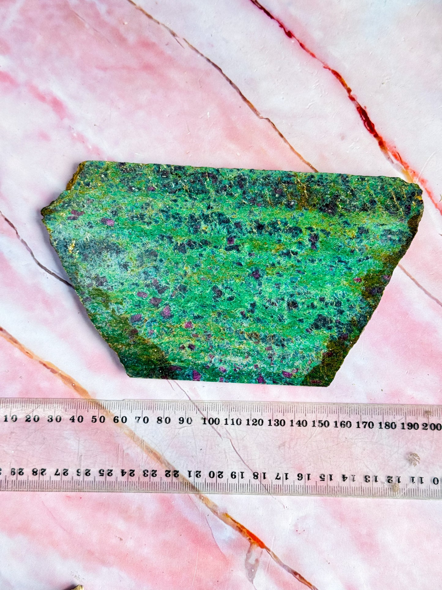 Ruby in Fuschite Slice