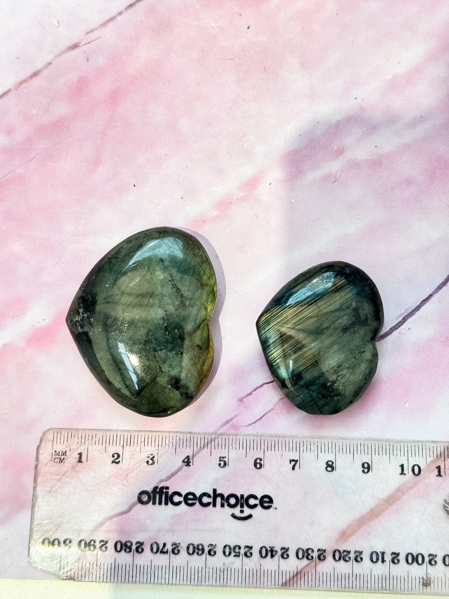 Labradorite Hearts