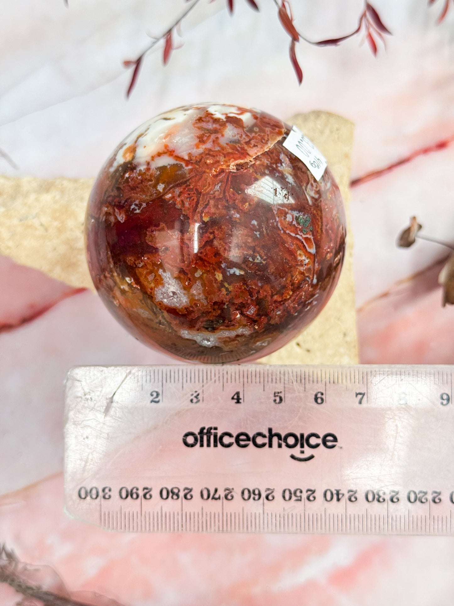 Red Moss Agate Sphere