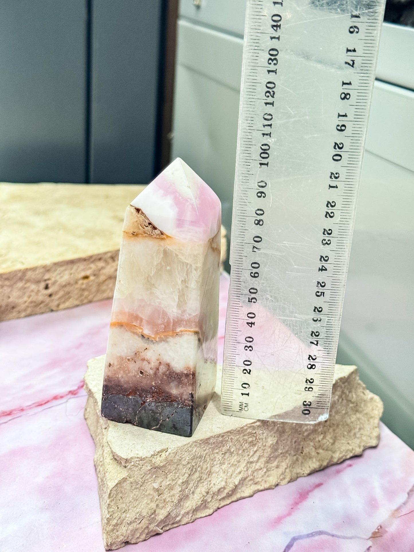 Pink Aragonite Tower