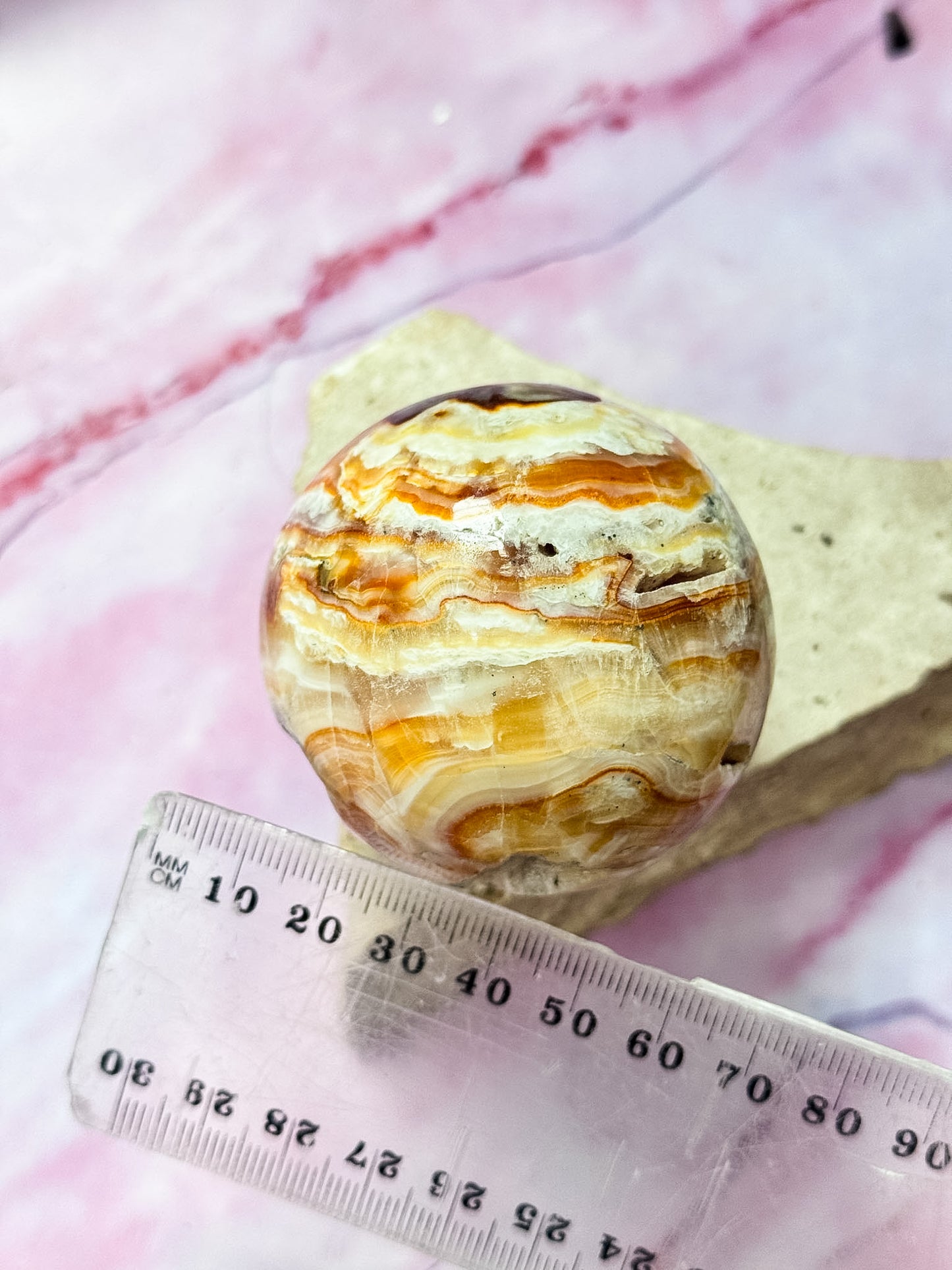Chocolate Calcite Sphere