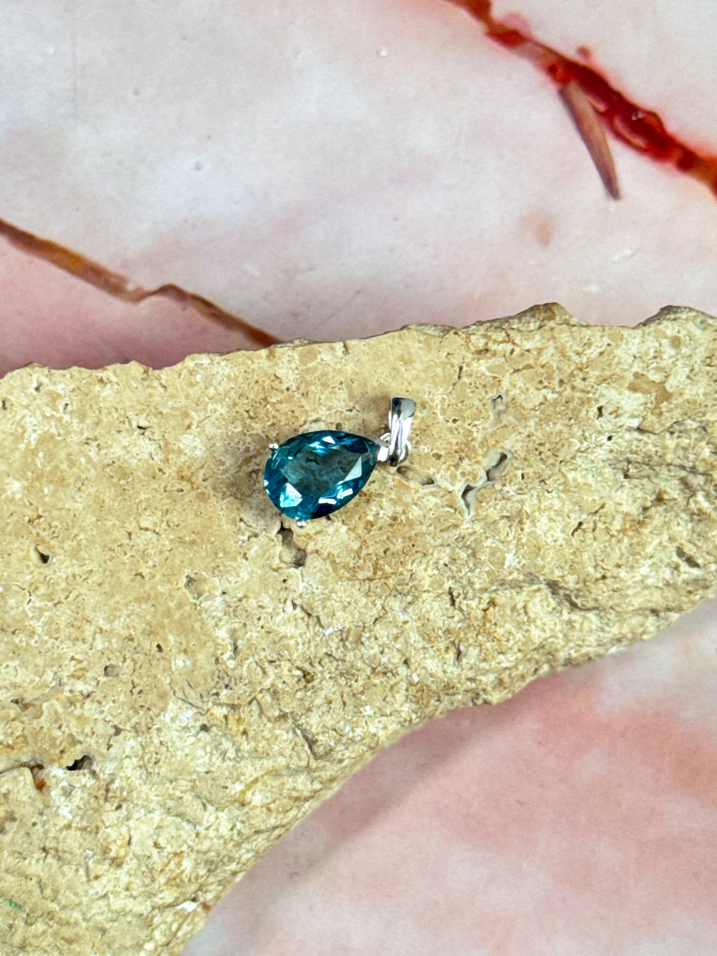 Belgian Teal Fluorite Pendants