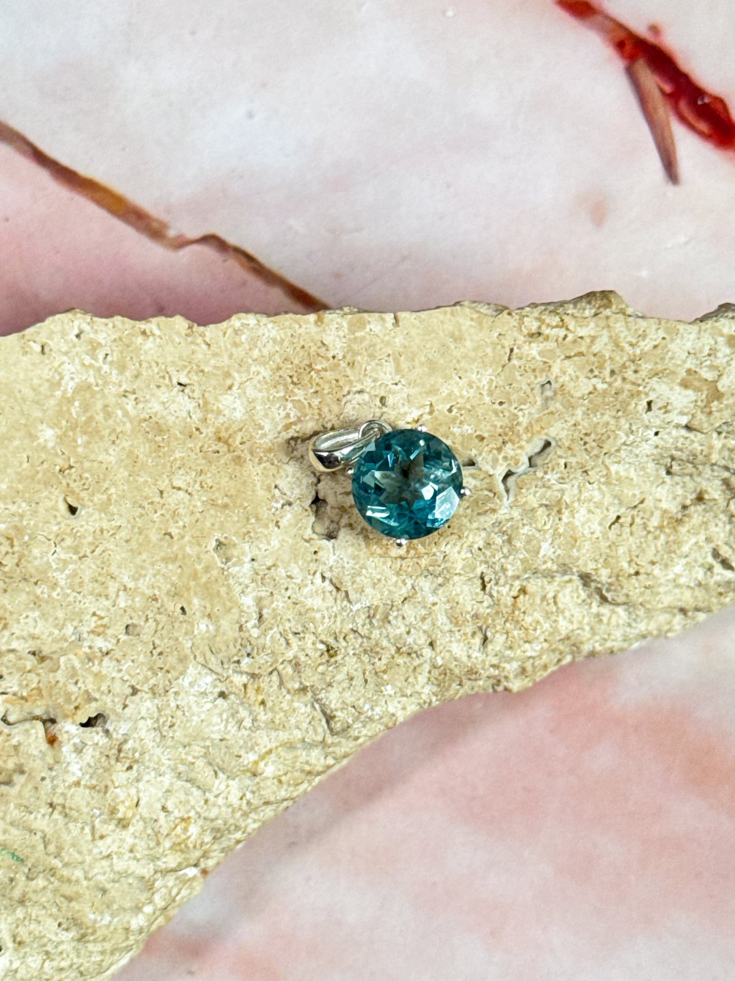 Belgian Teal Fluorite Pendants