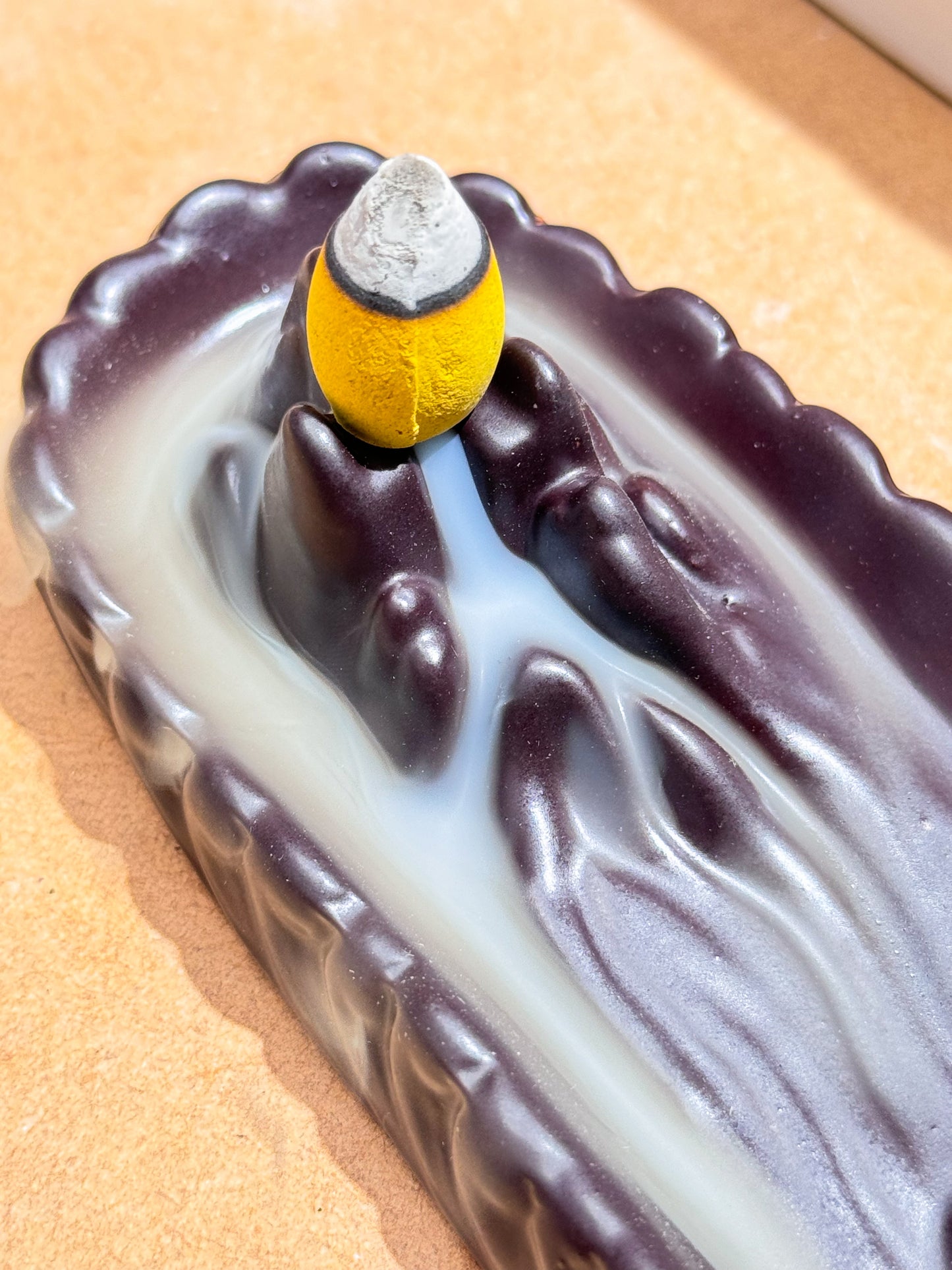 Mountain Ceramic Backflow Incense Holder