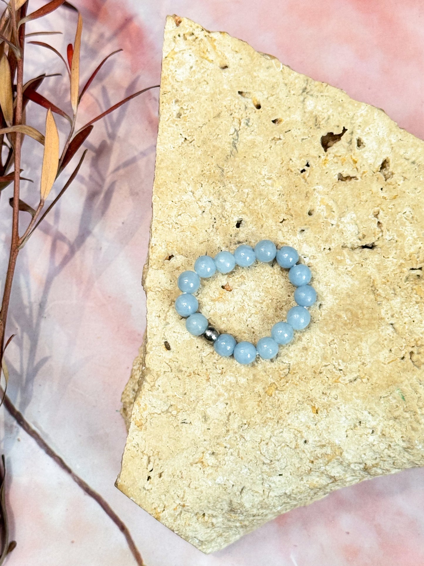 Crystal Anxiety Bead Rings