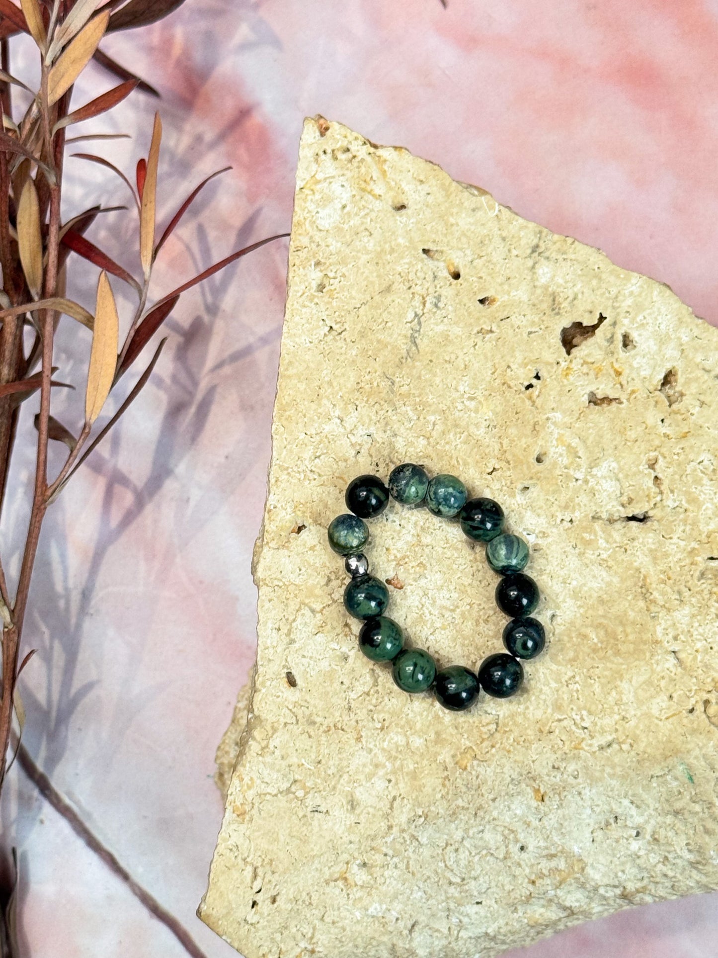 Crystal Anxiety Bead Rings