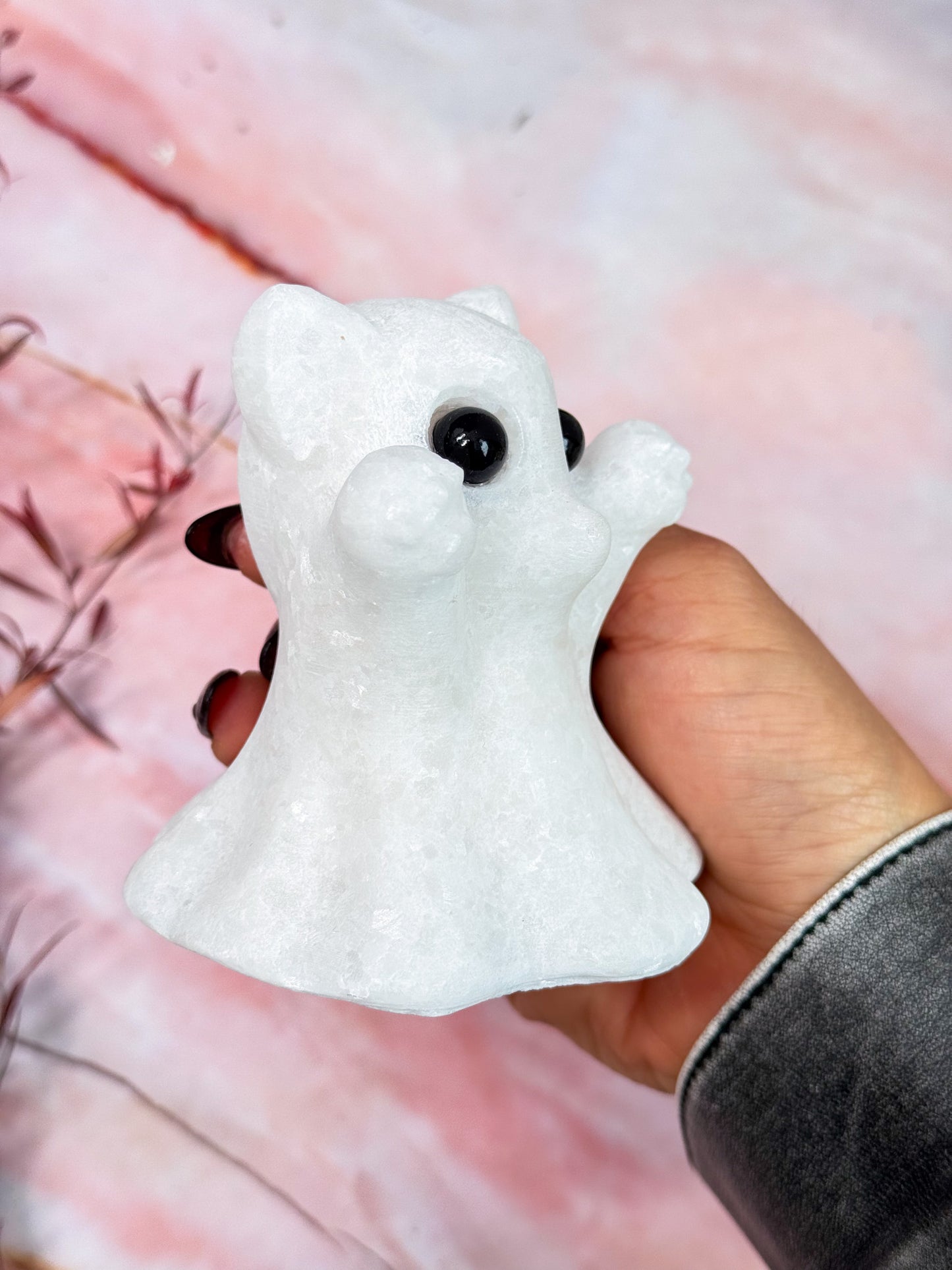 White Jade Cat Ghost