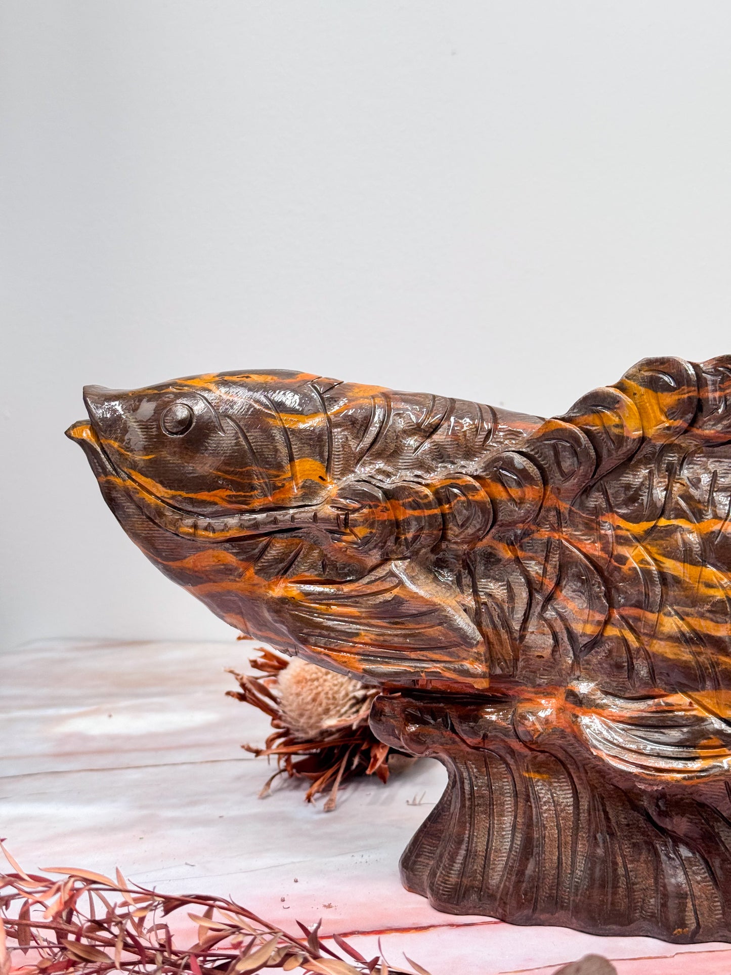 Arowana Jasper Carving