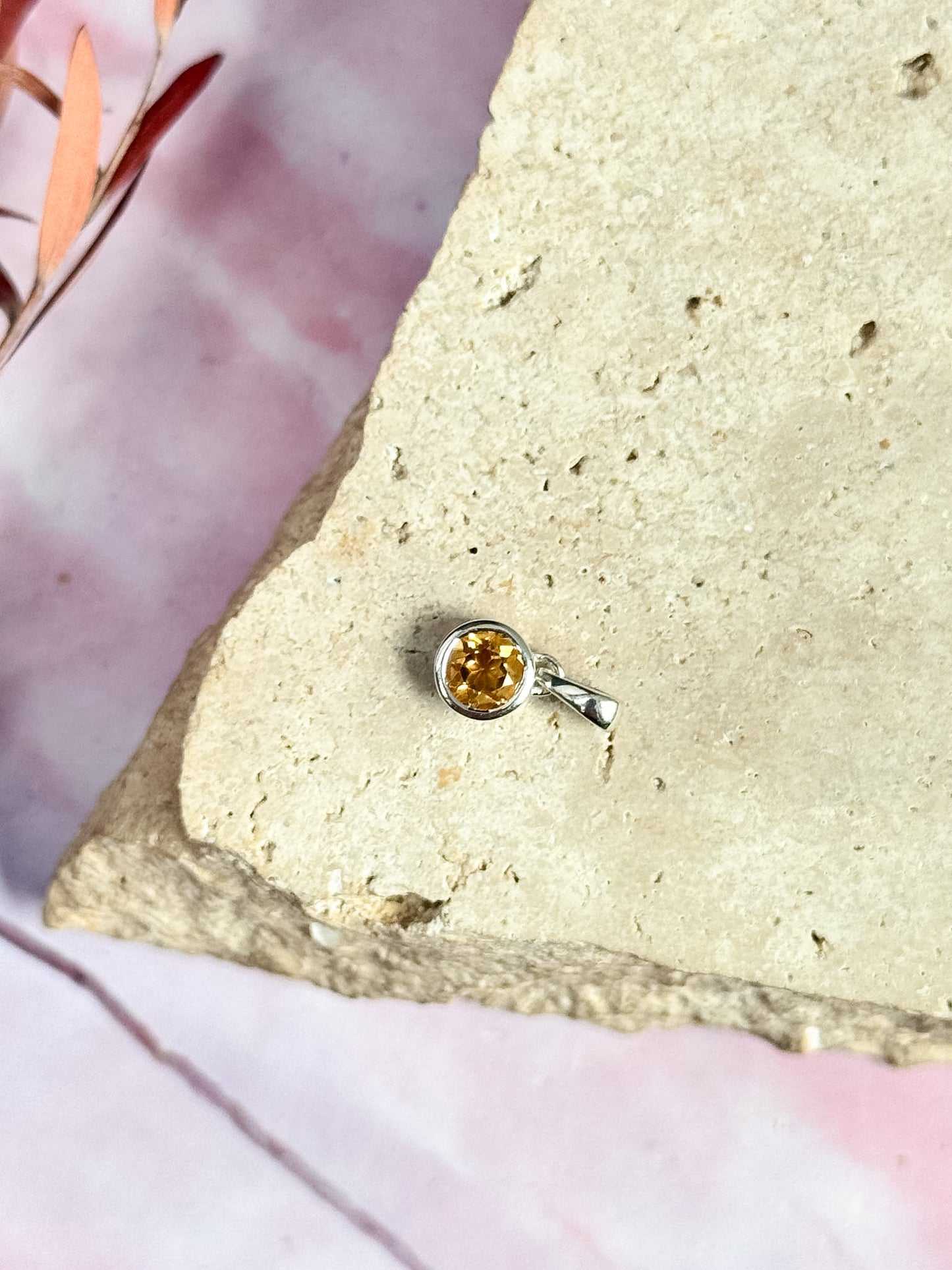 Citrine Dainty Pendants