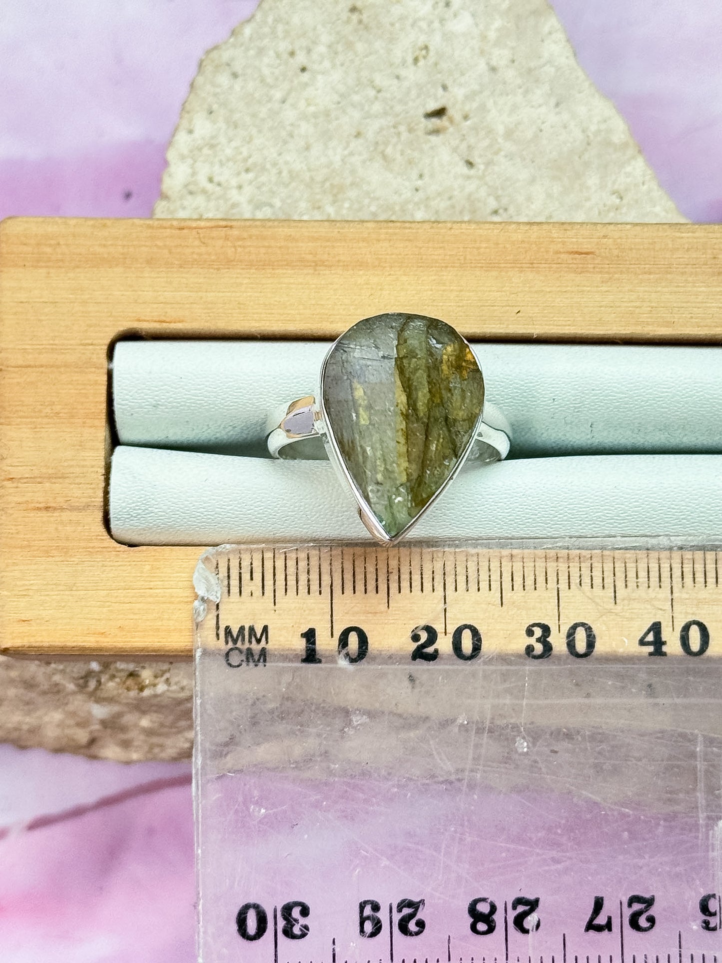 Rough Labradorite Rings