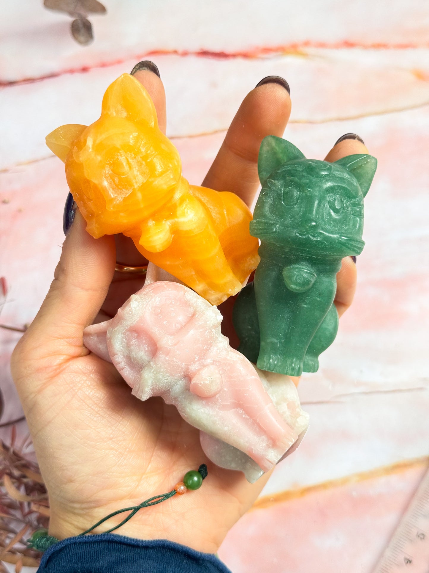 Crystal Cat Carvings