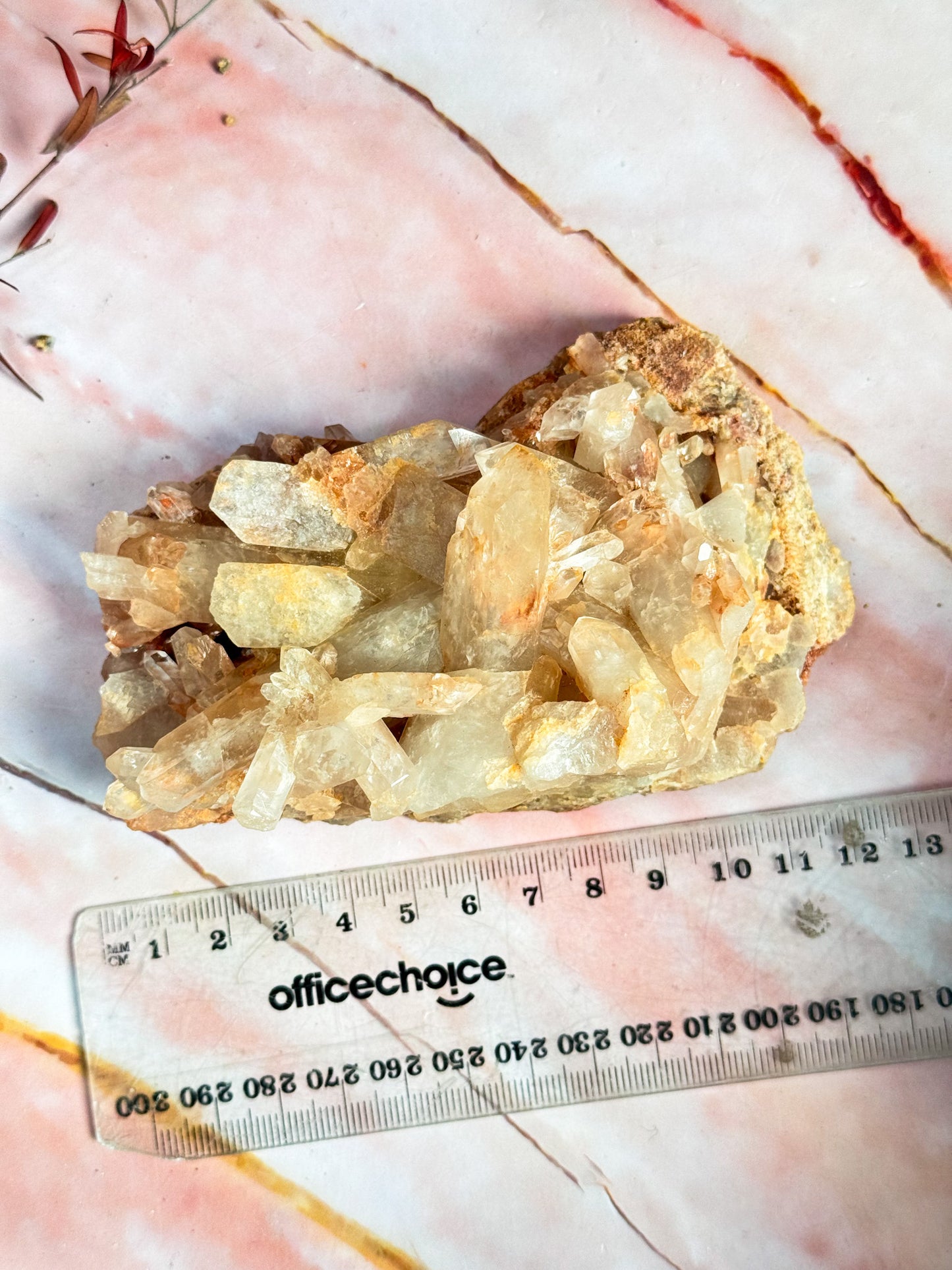 Tangerine Quartz Cluster